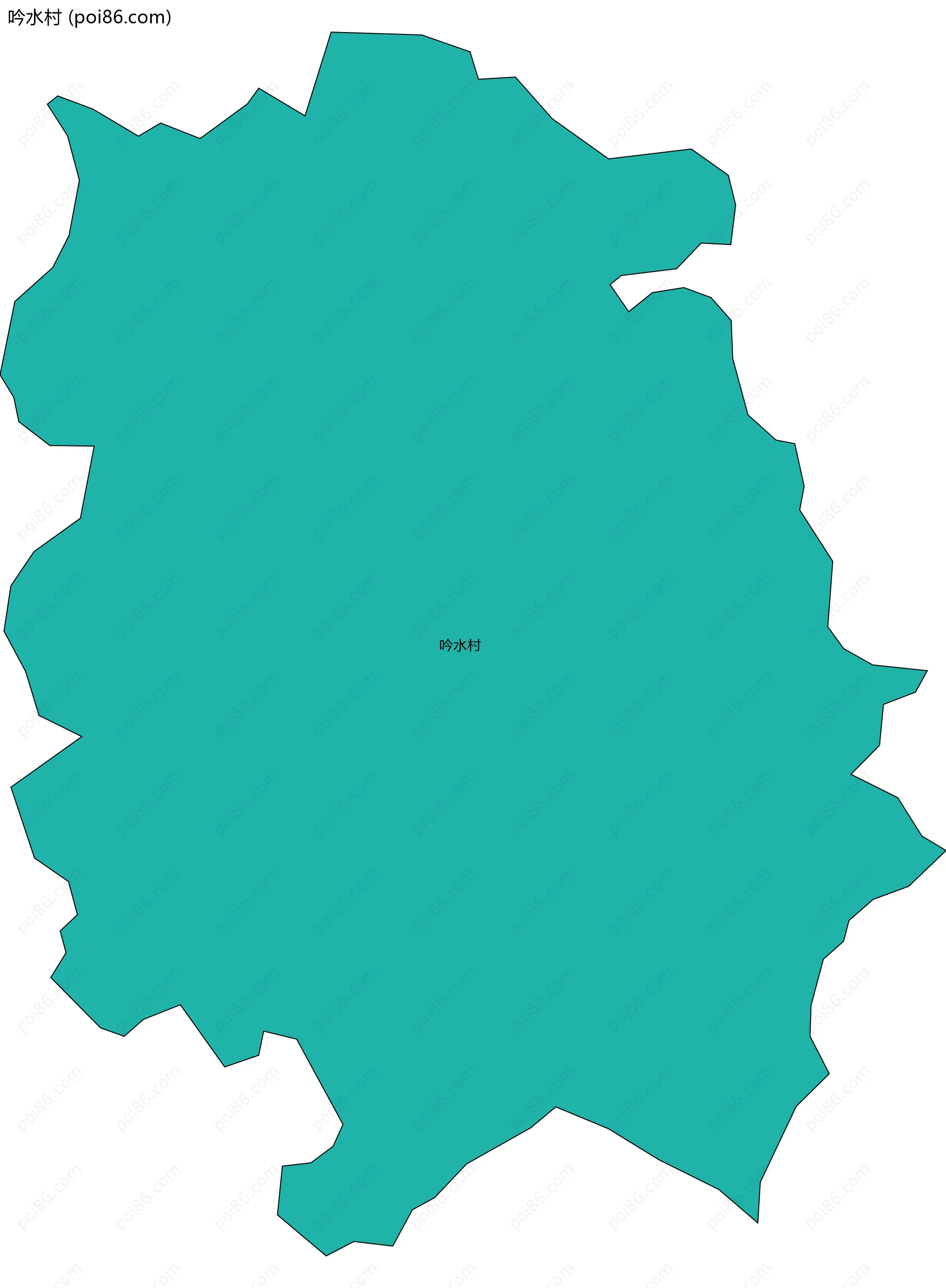 吟水村边界地图