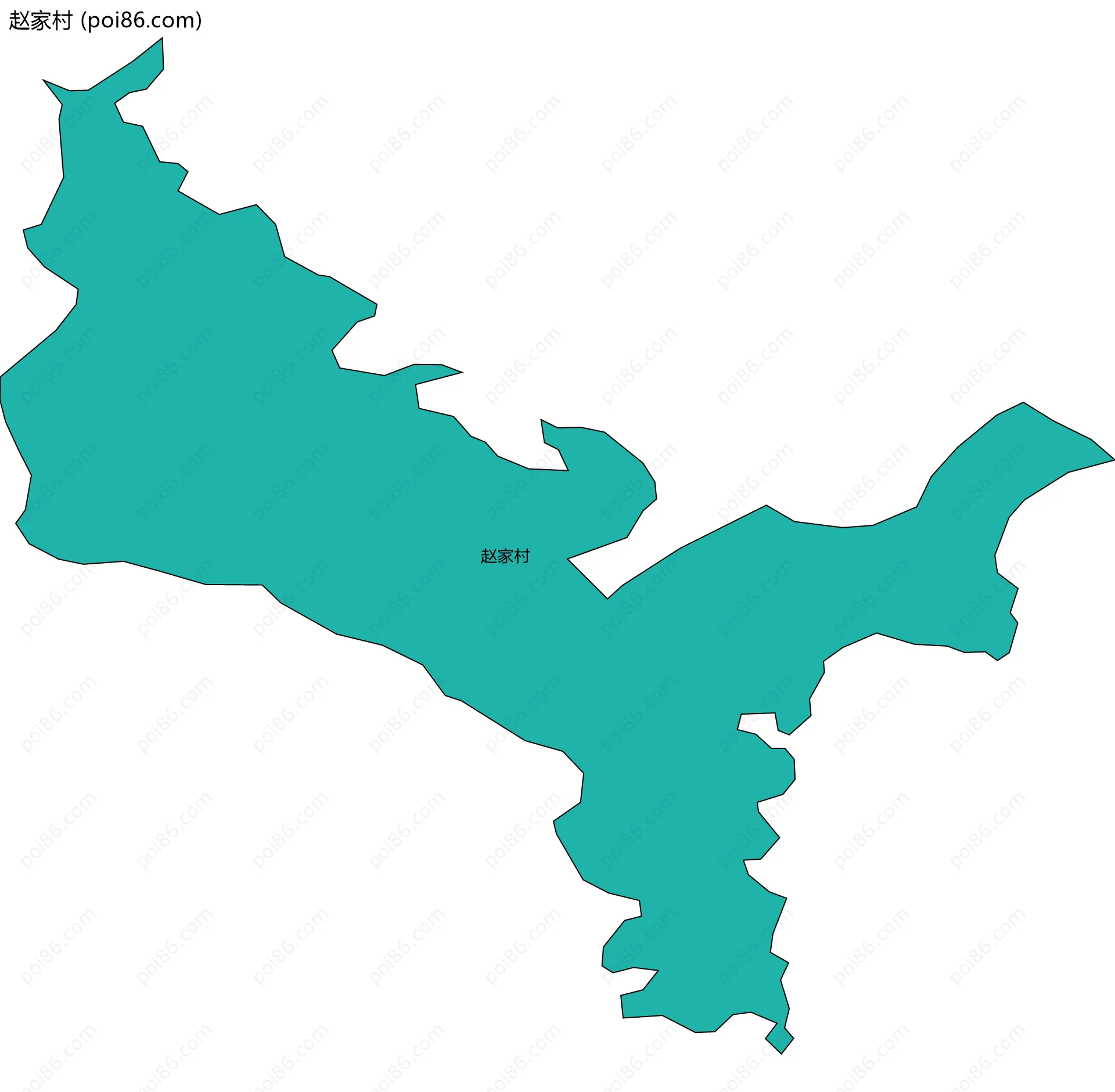 赵家村边界地图