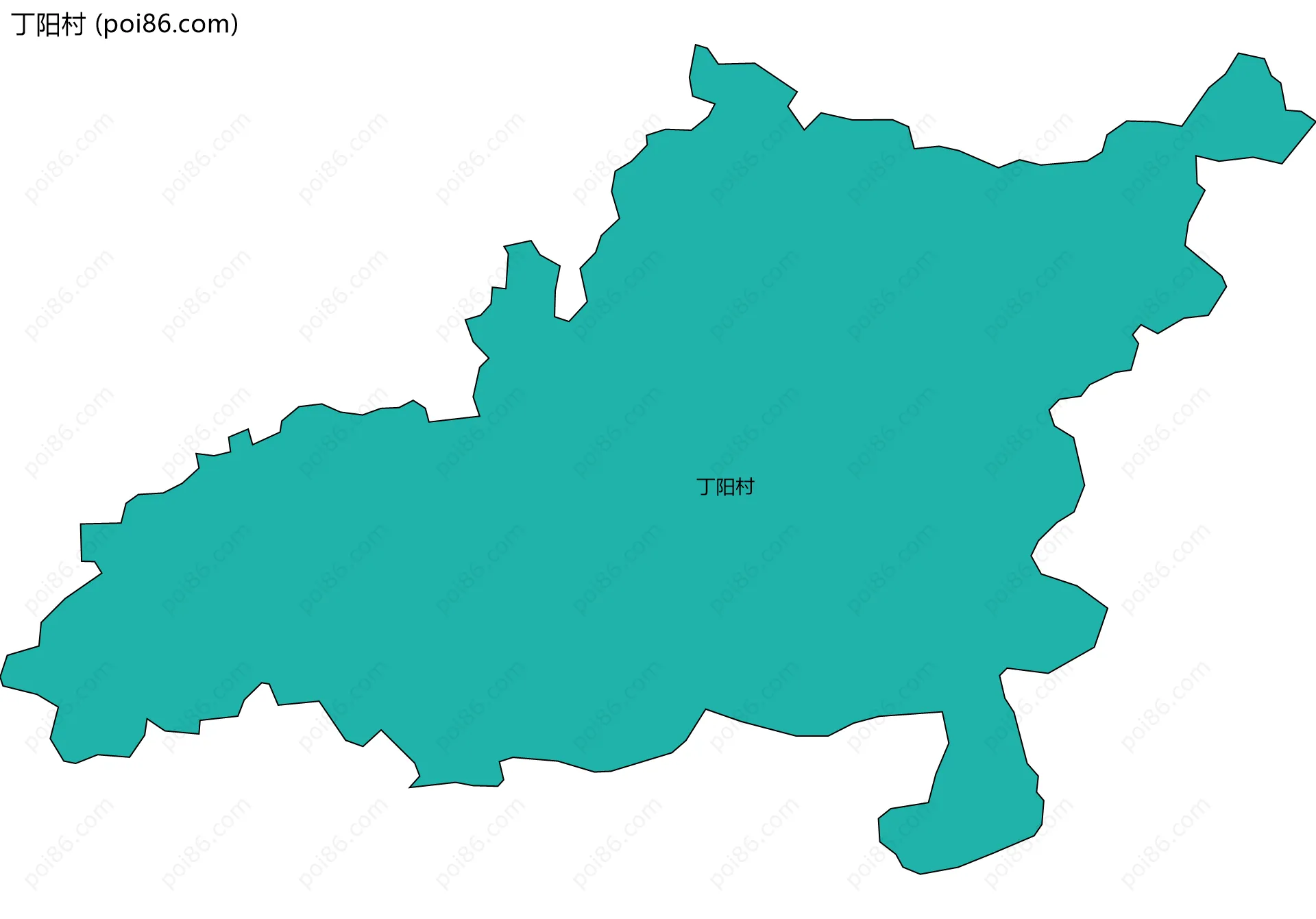 丁阳村边界地图