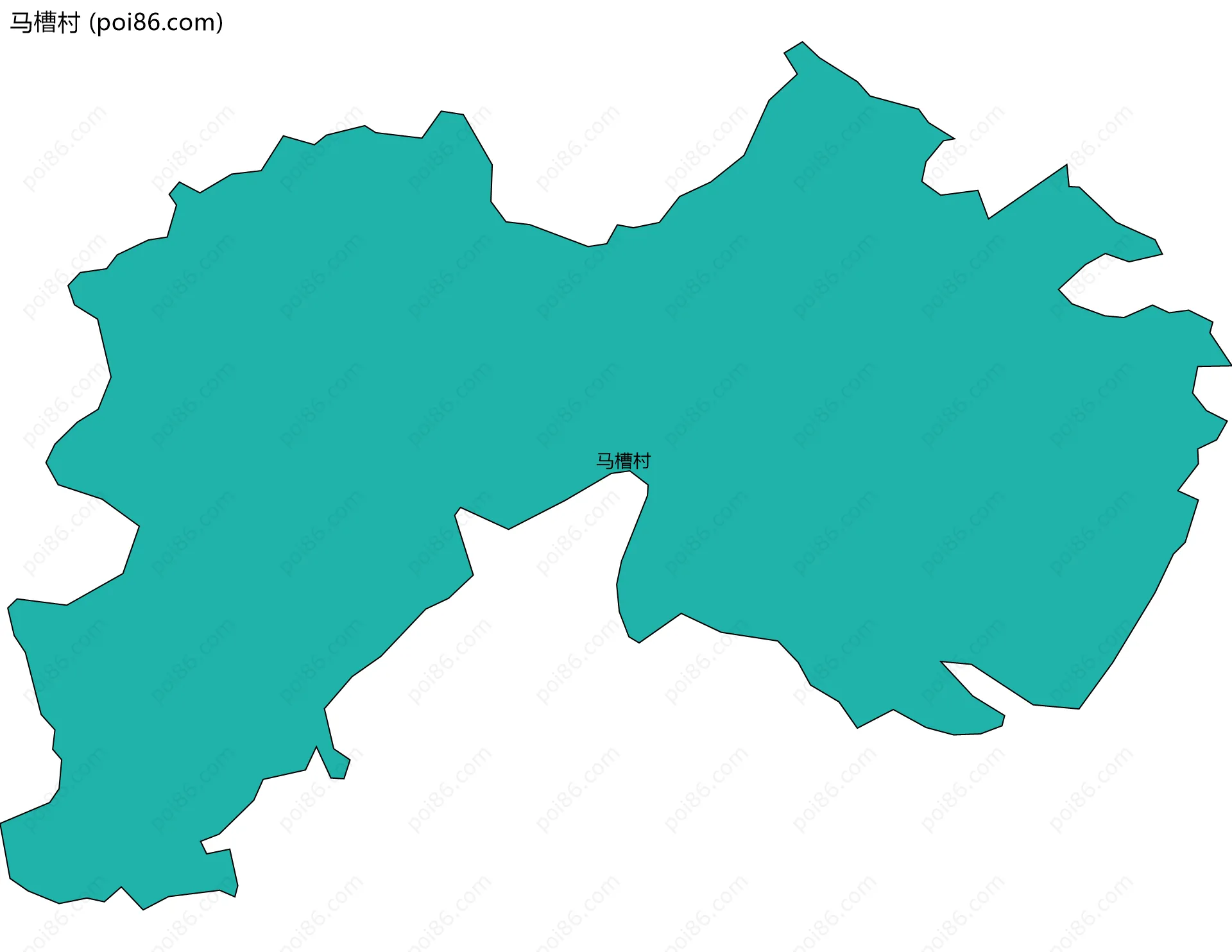 马槽村边界地图