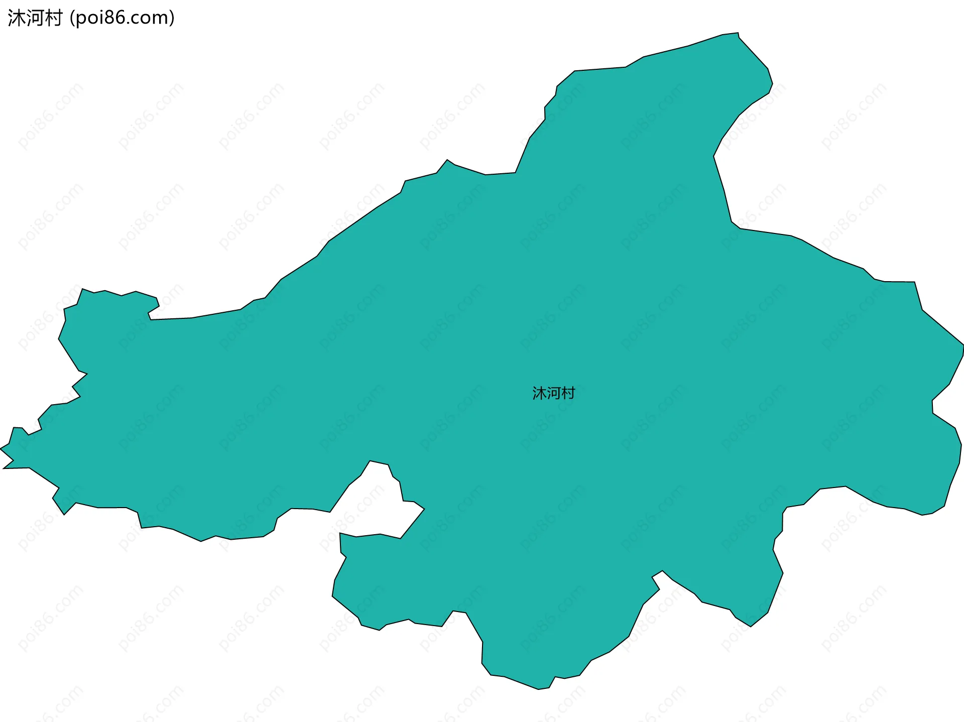 沐河村边界地图