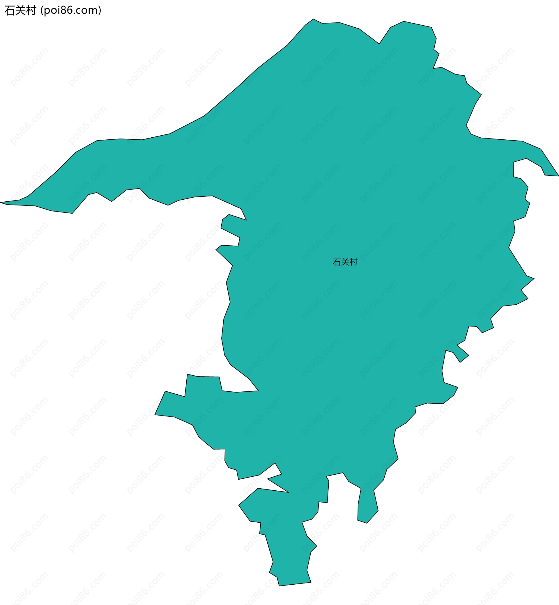 石关村边界地图