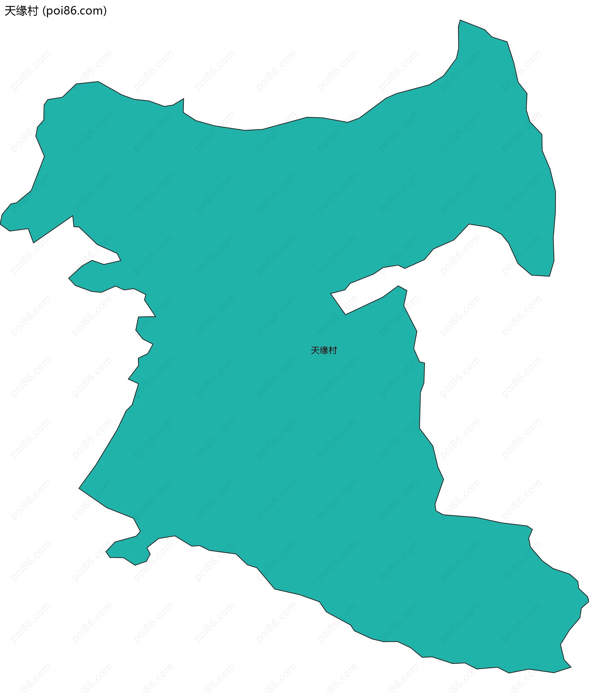 天缘村边界地图