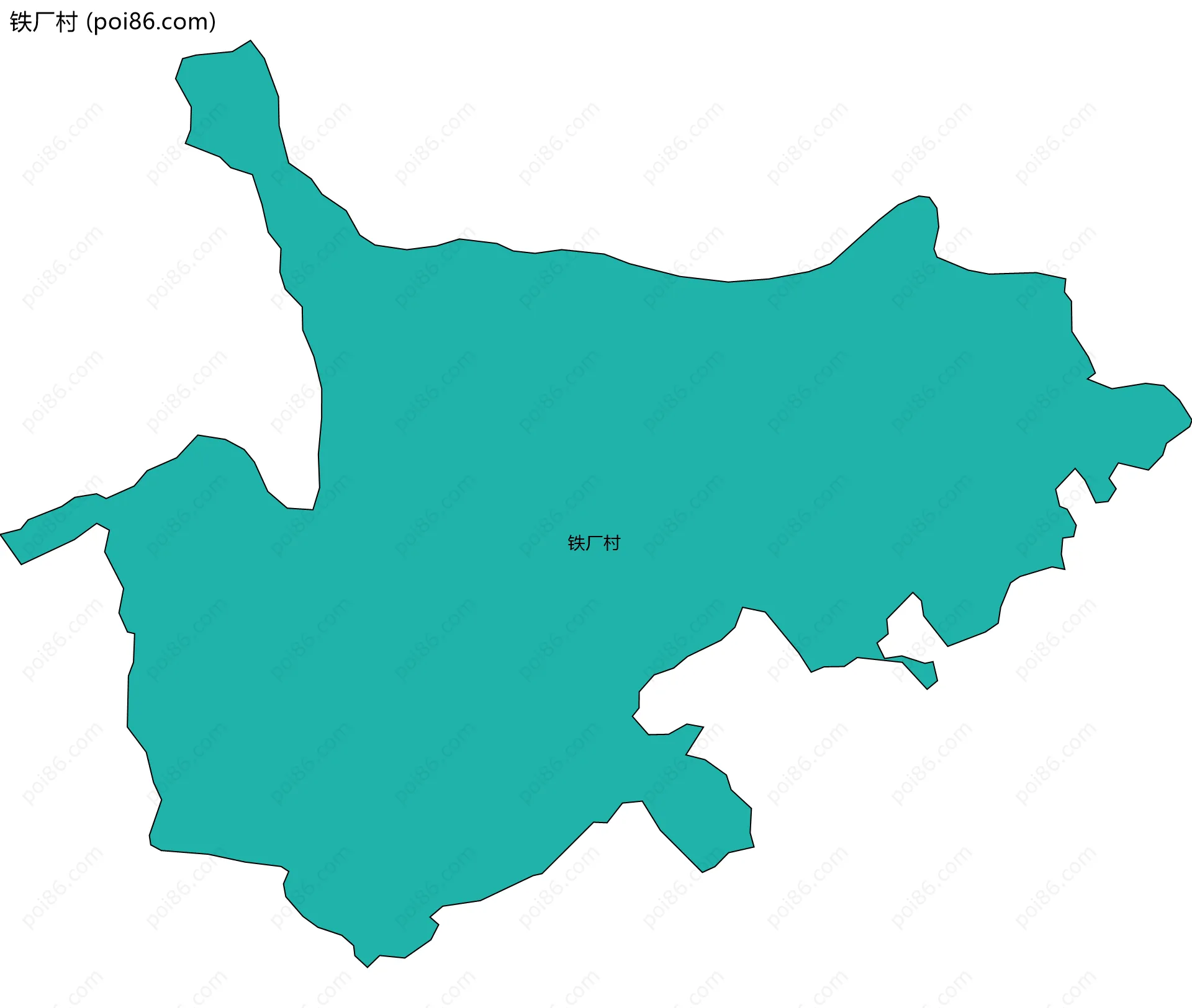 铁厂村边界地图