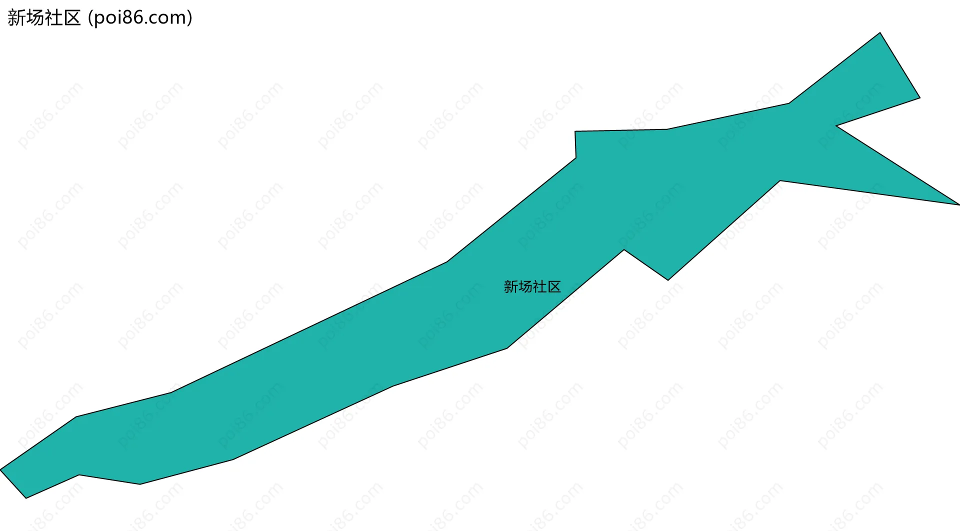 新场社区边界地图