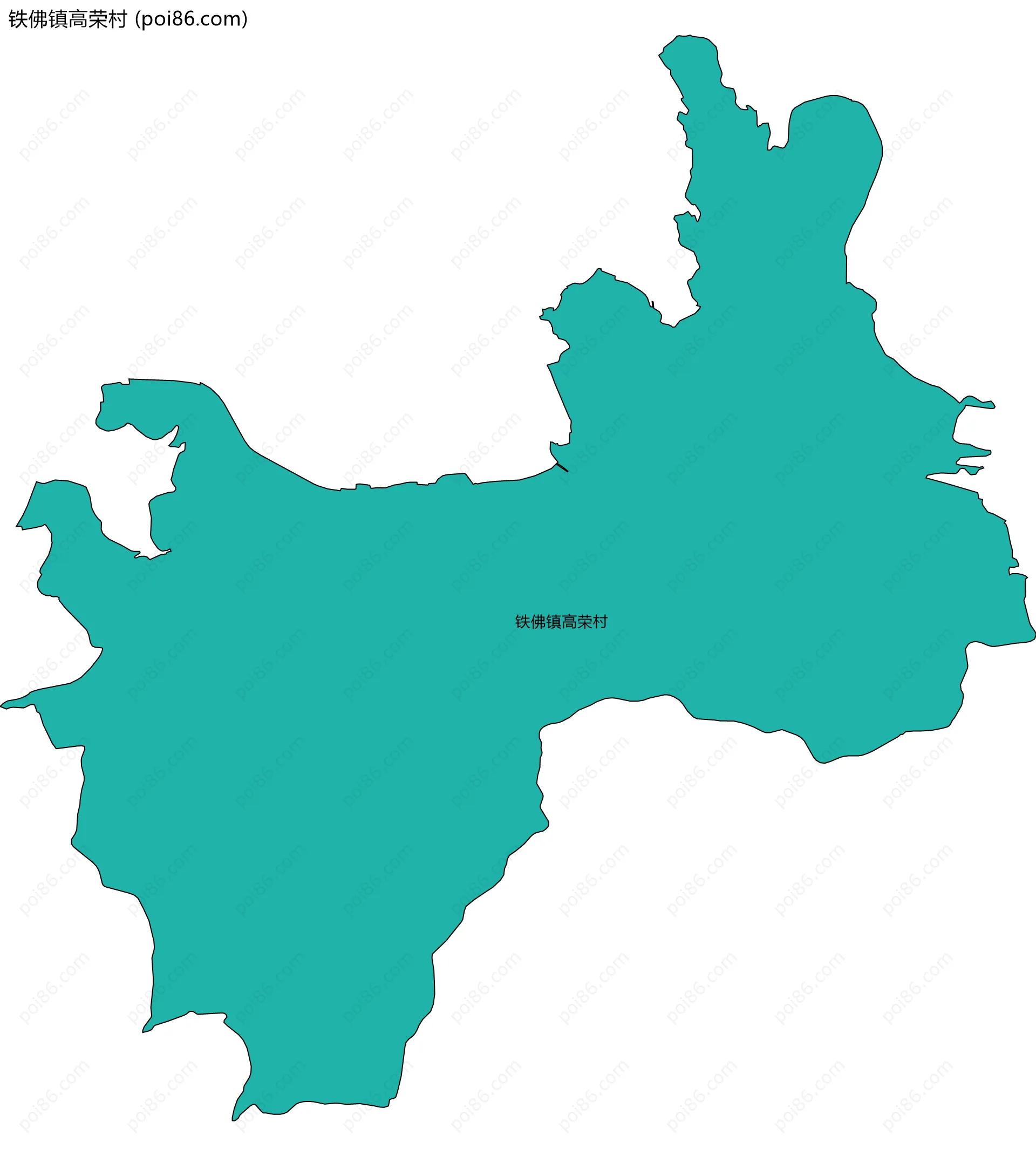 铁佛镇高荣村边界地图