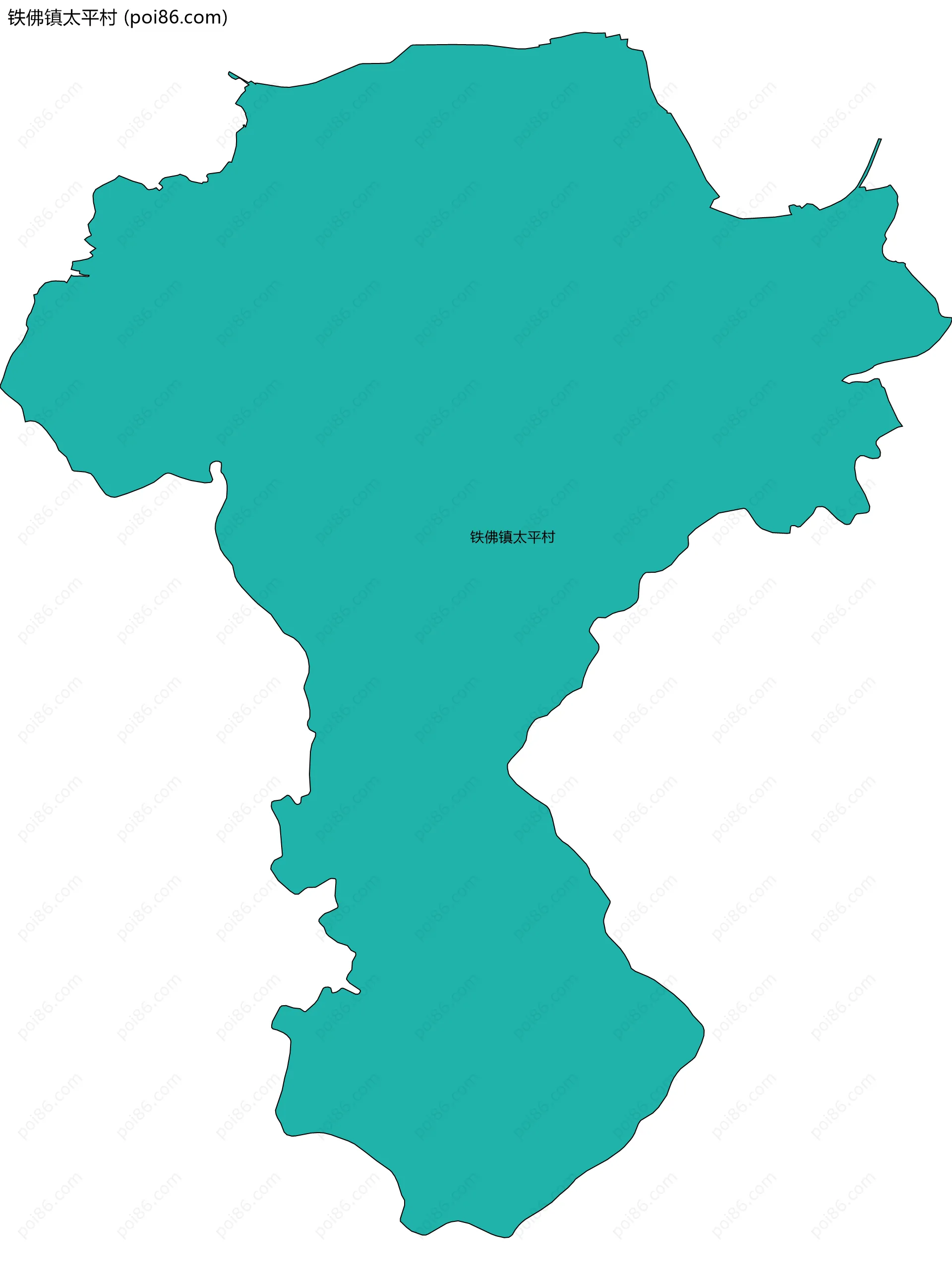 铁佛镇太平村边界地图