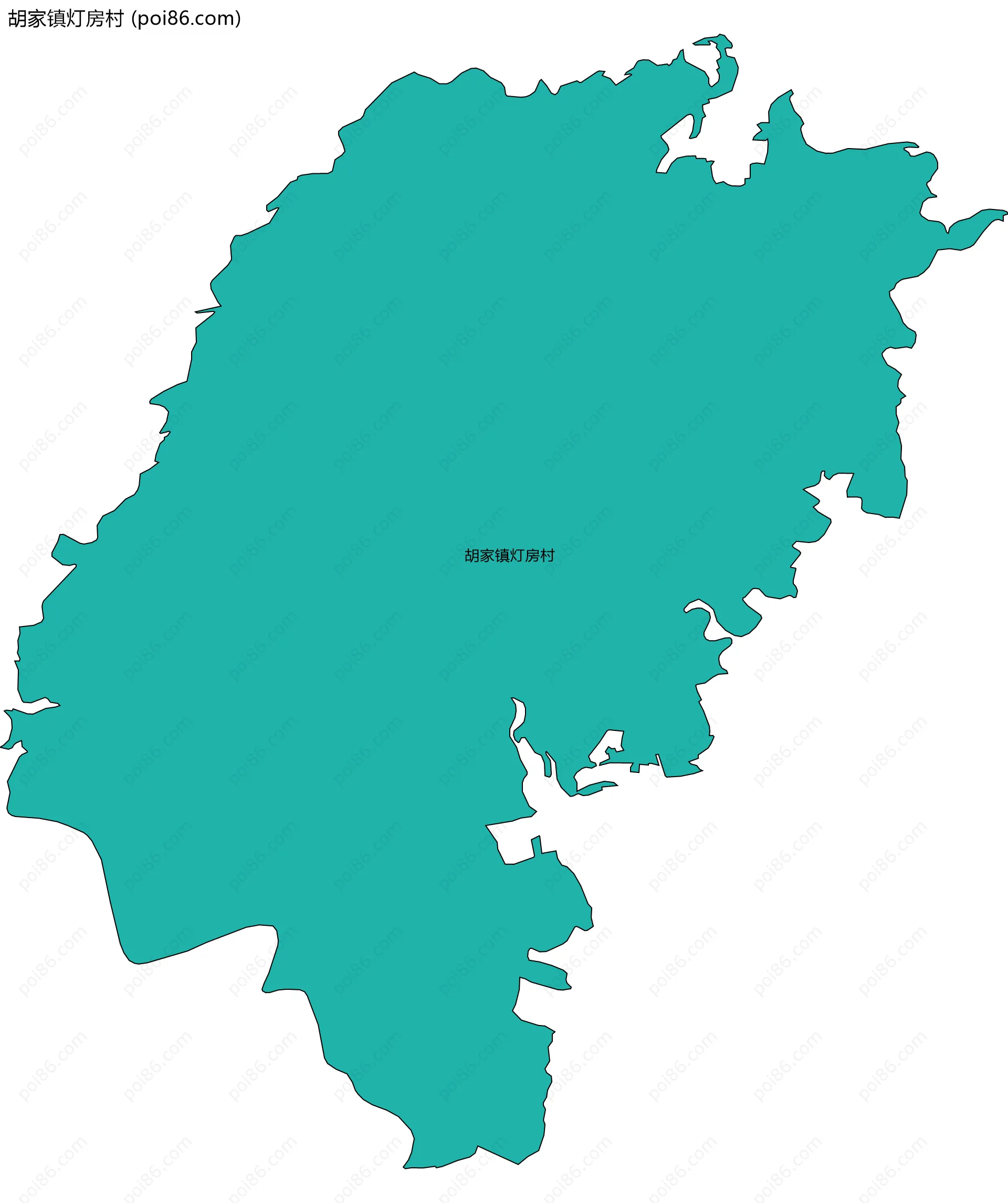 胡家镇灯房村边界地图