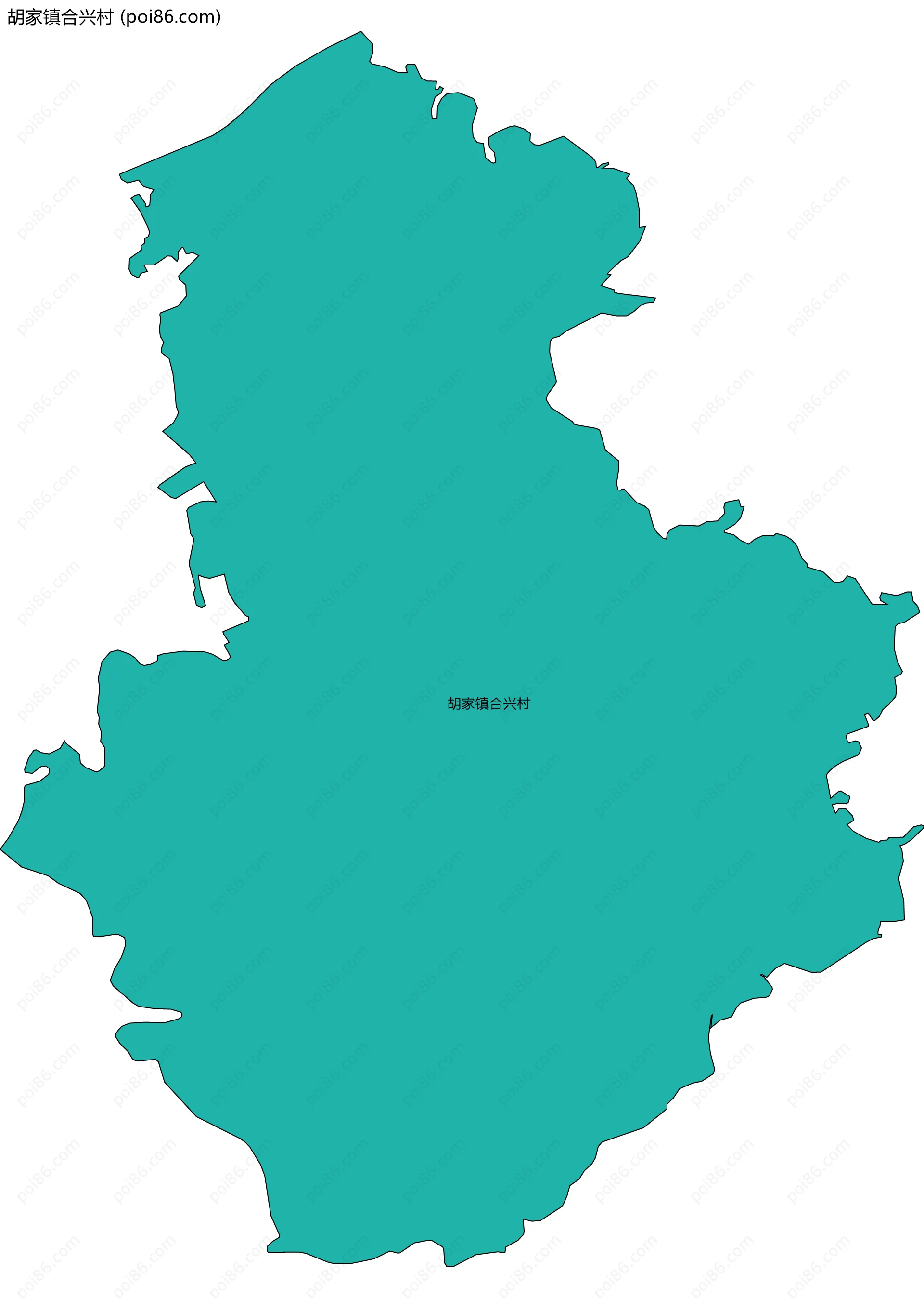 胡家镇合兴村边界地图