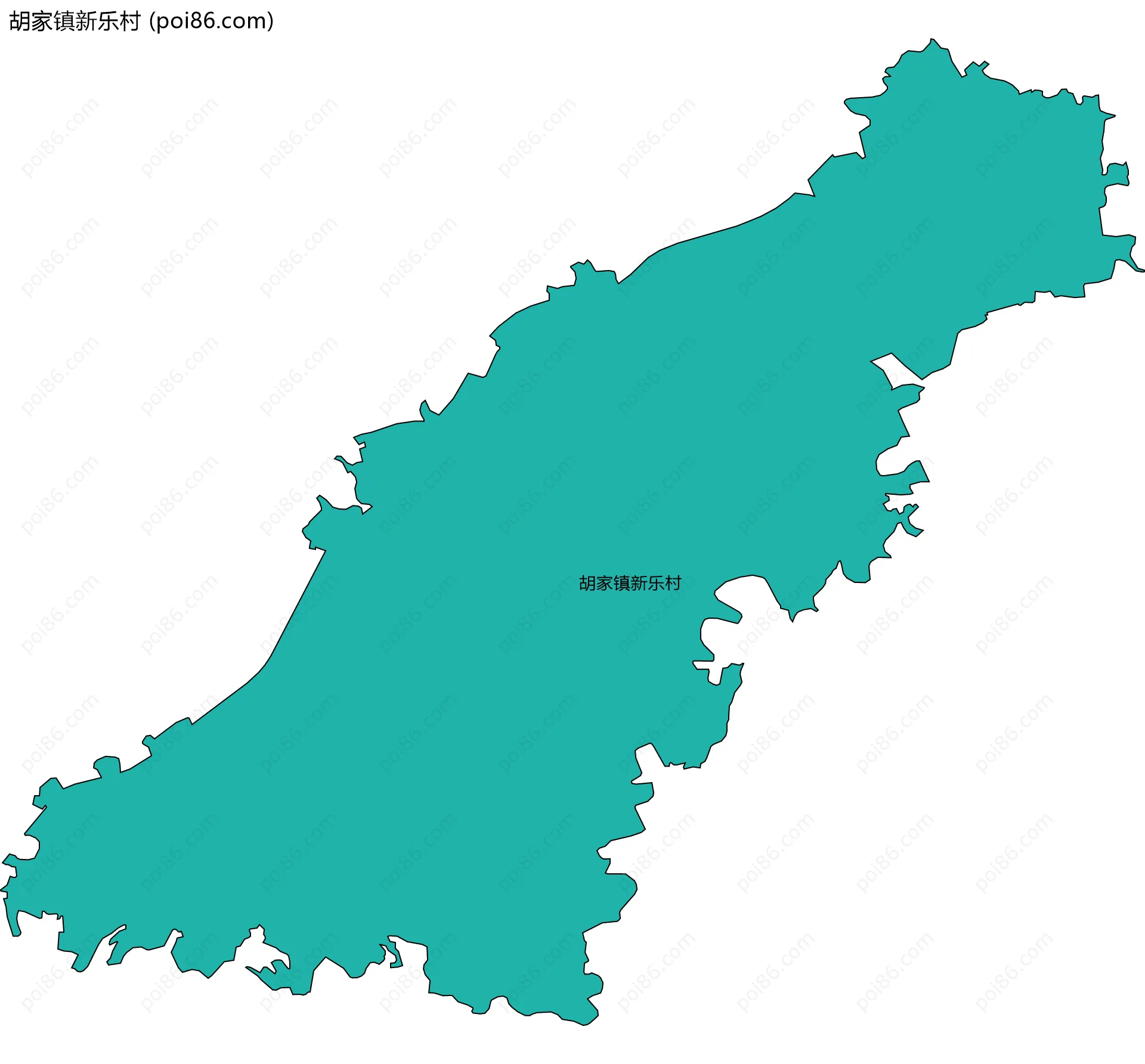 胡家镇新乐村边界地图