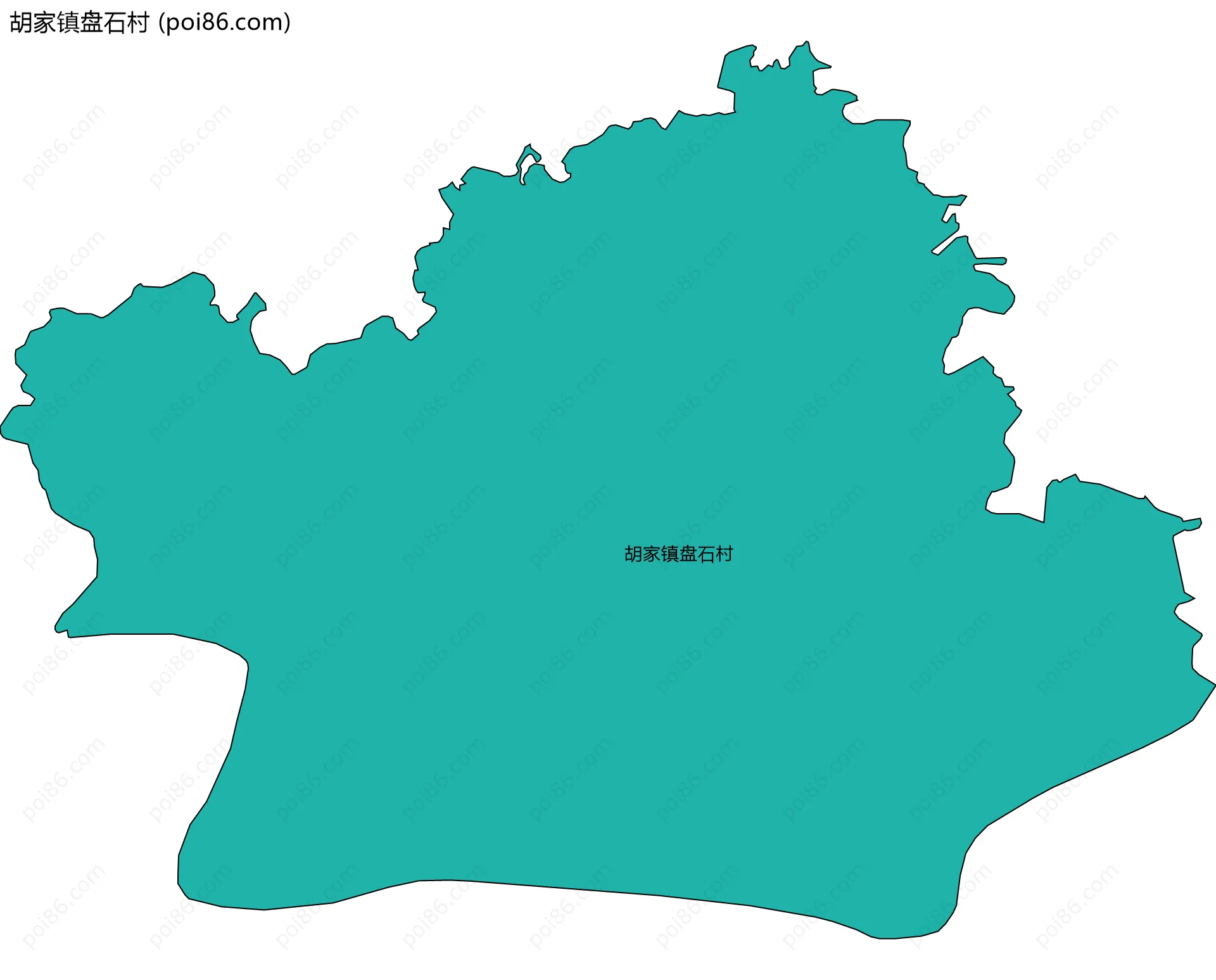 胡家镇盘石村边界地图