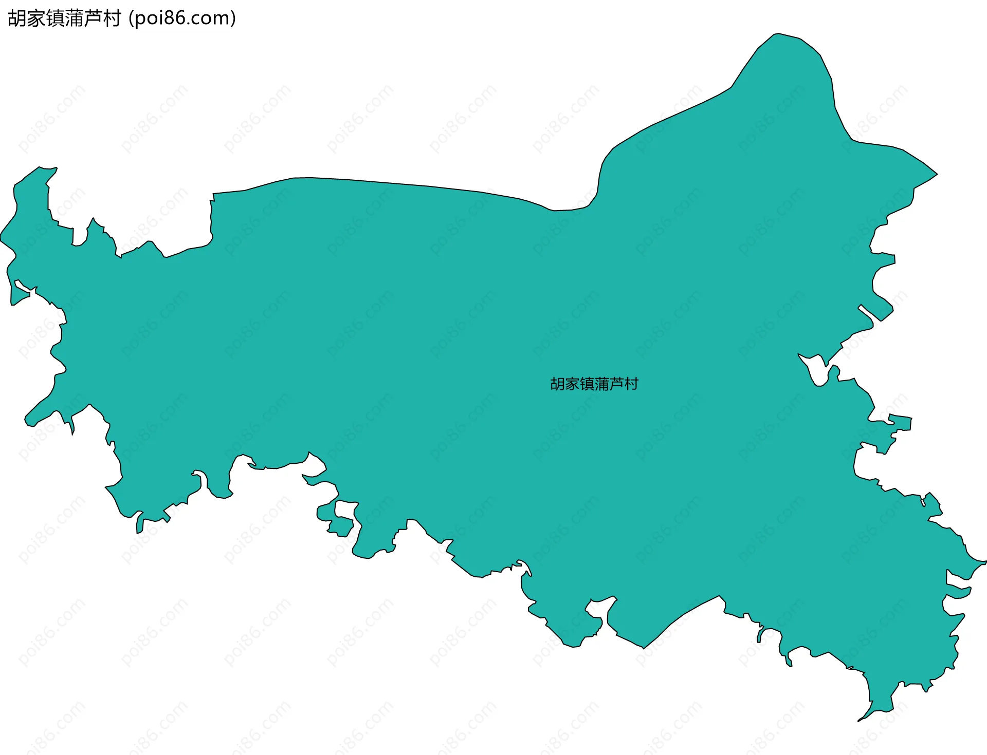 胡家镇蒲芦村边界地图