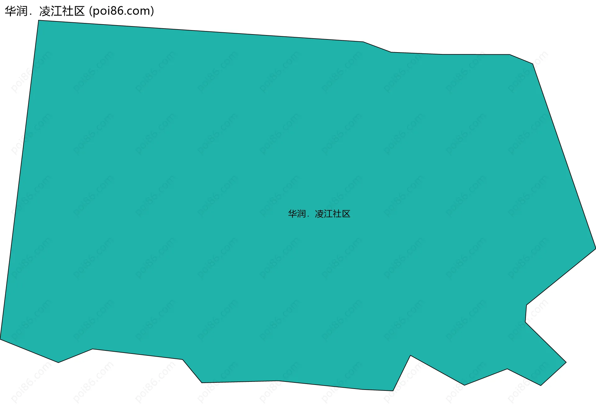 华润．凌江社区边界地图