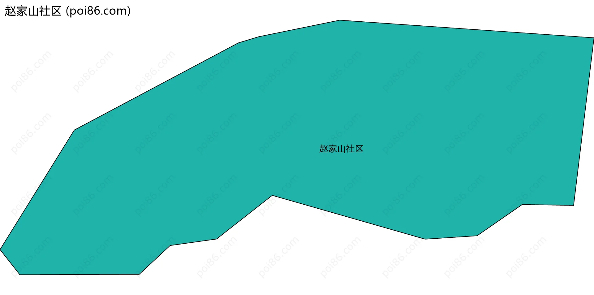 赵家山社区边界地图