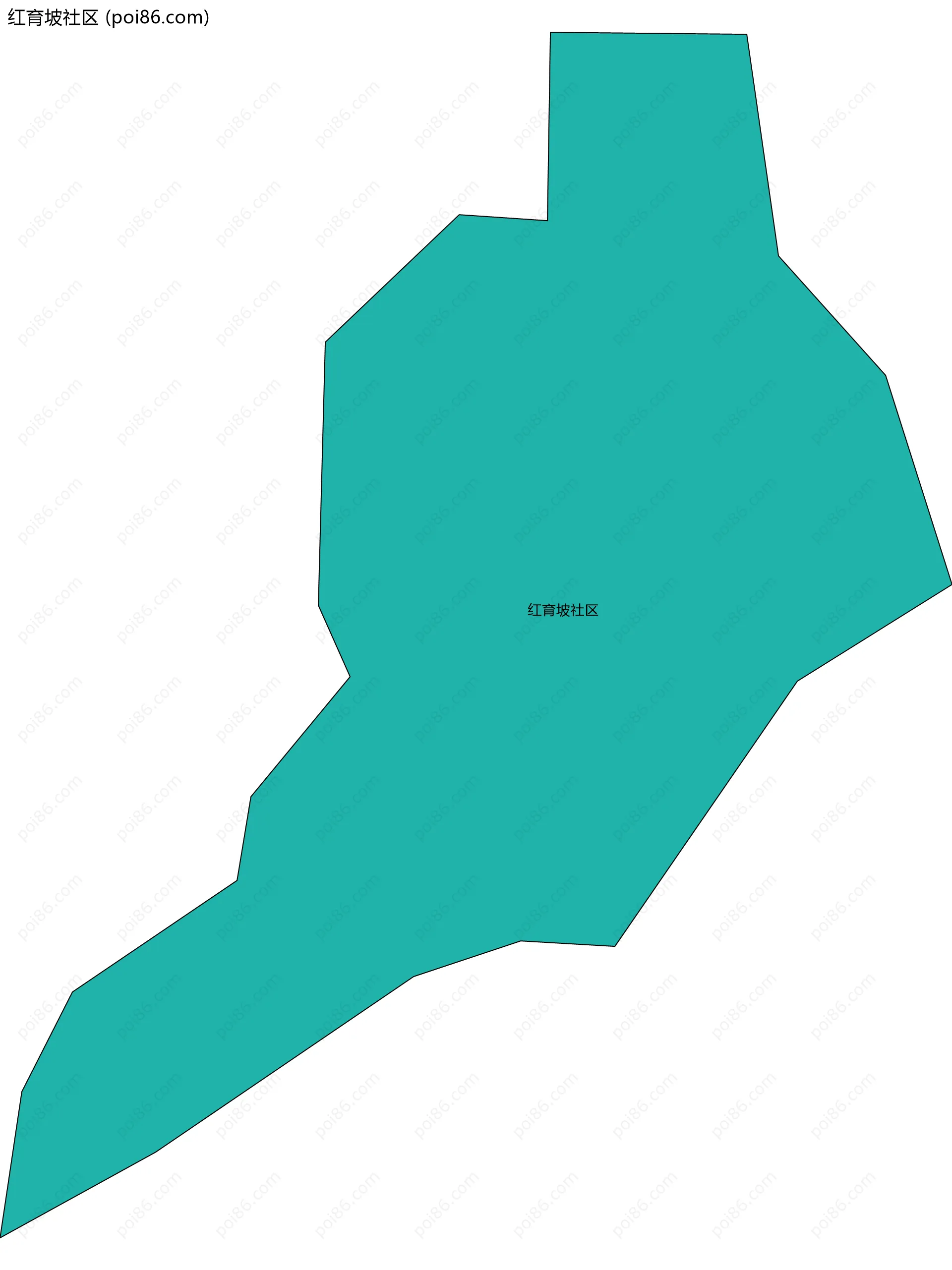 红育坡社区边界地图