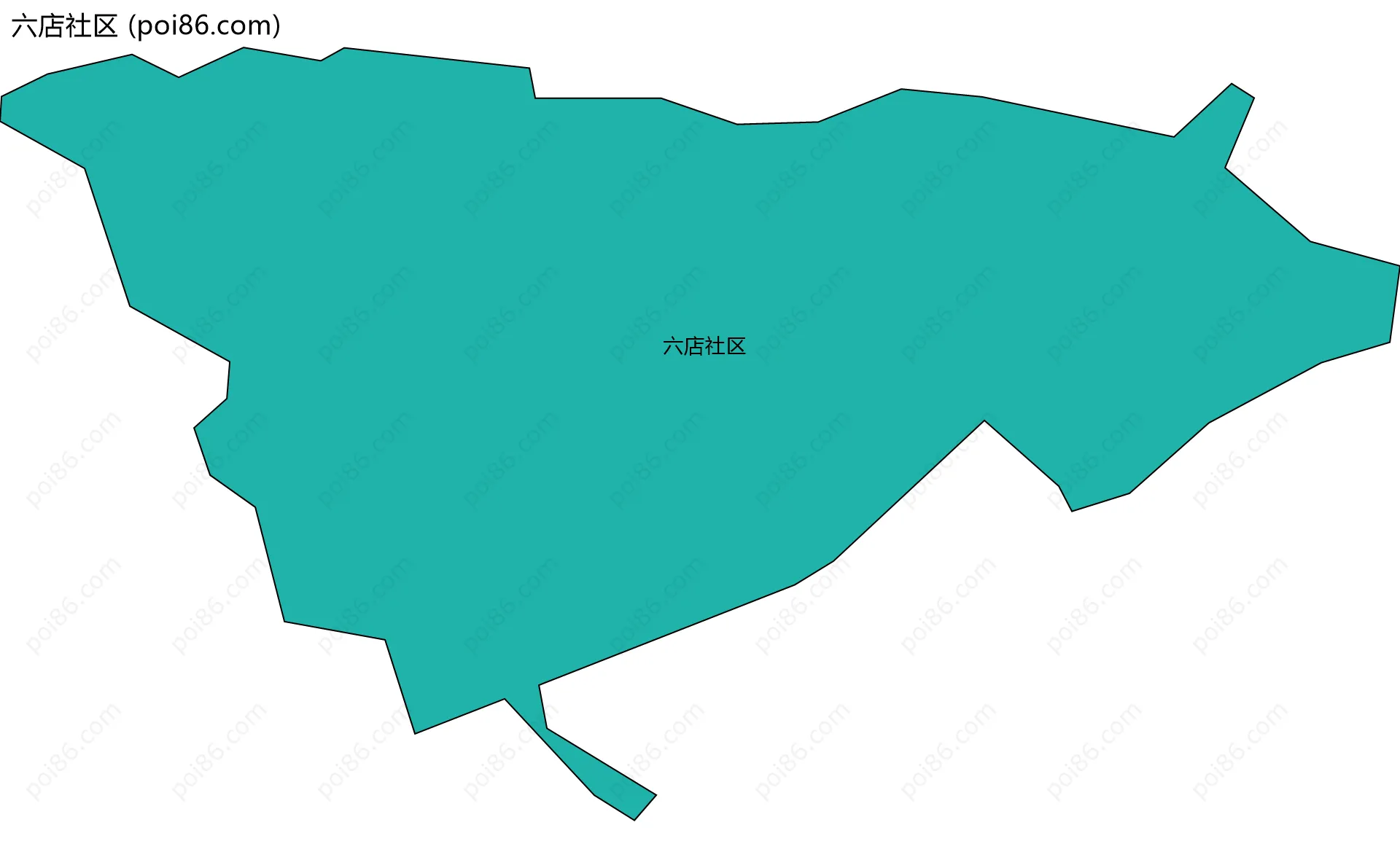 六店社区边界地图