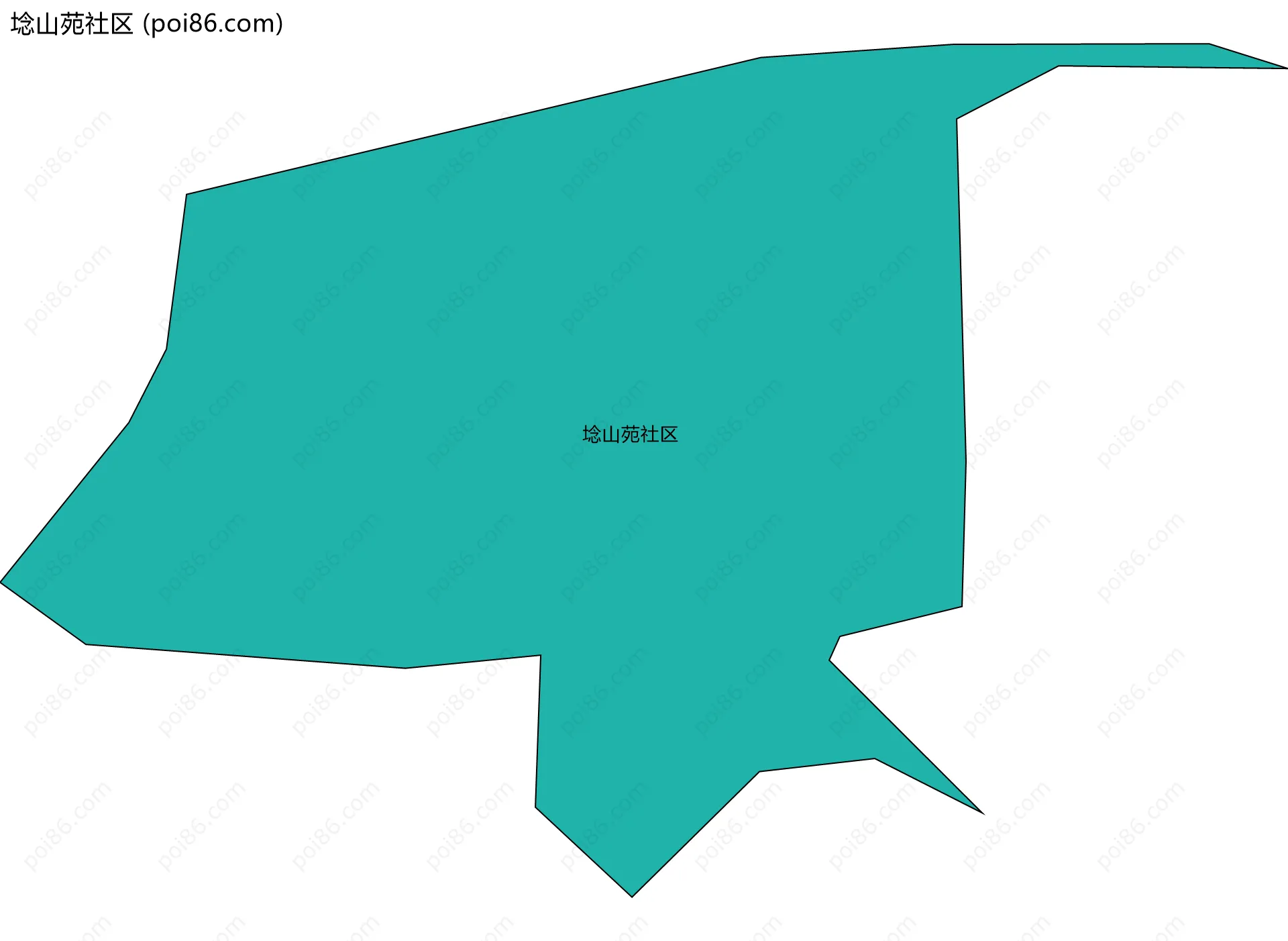 埝山苑社区边界地图