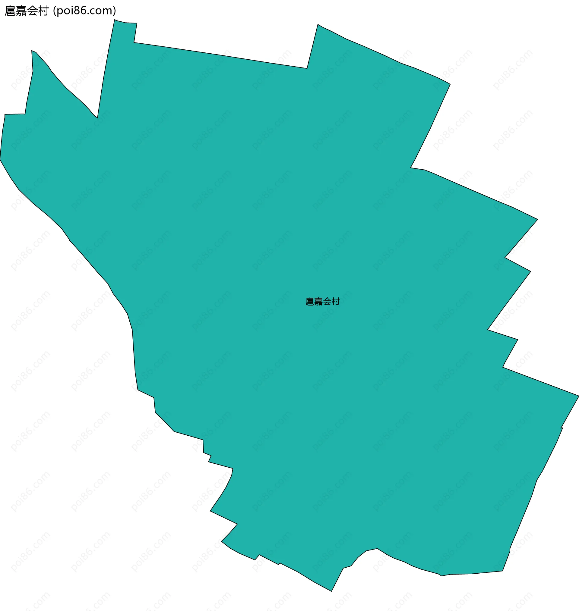 扈嘉会村边界地图