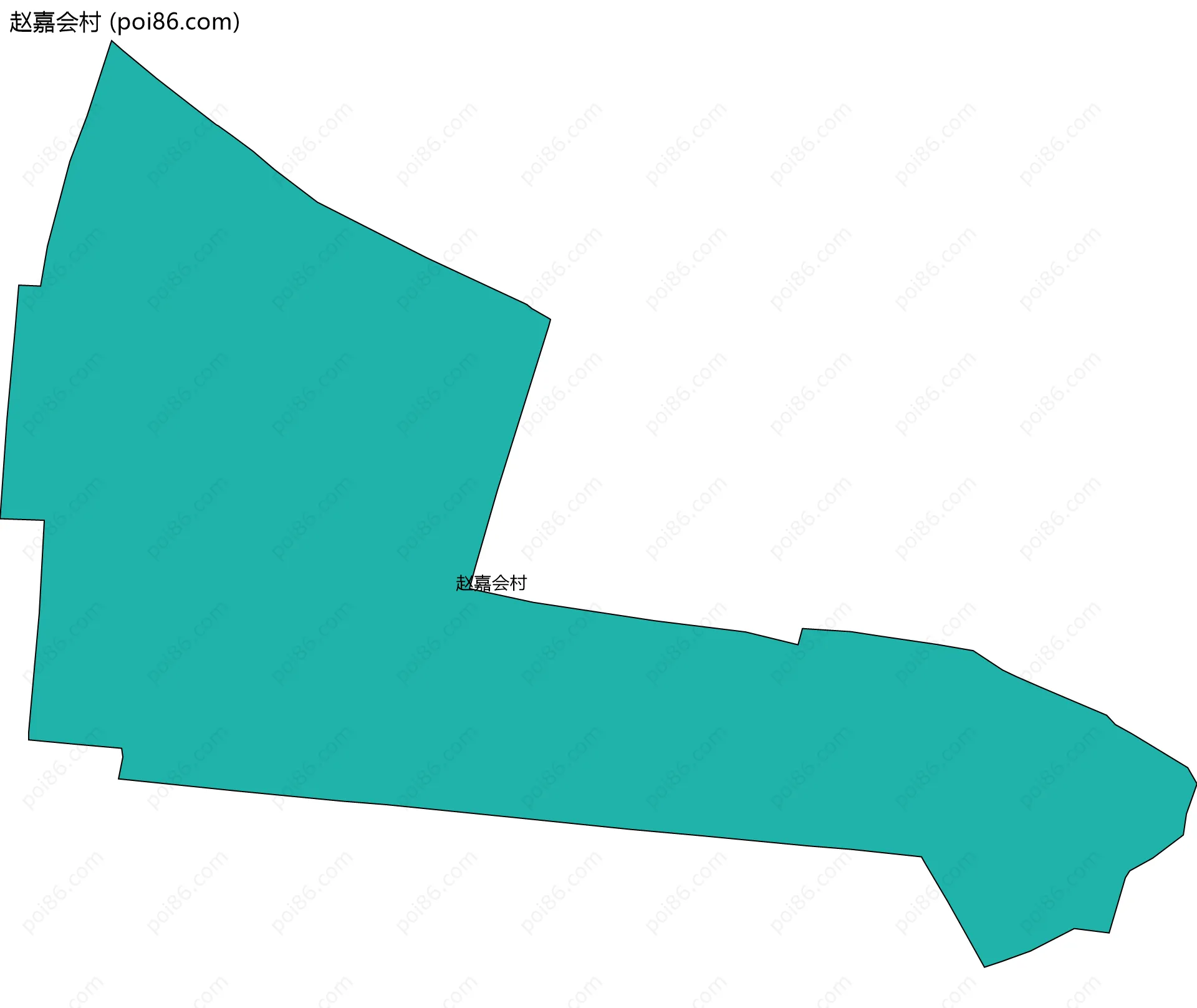 赵嘉会村边界地图