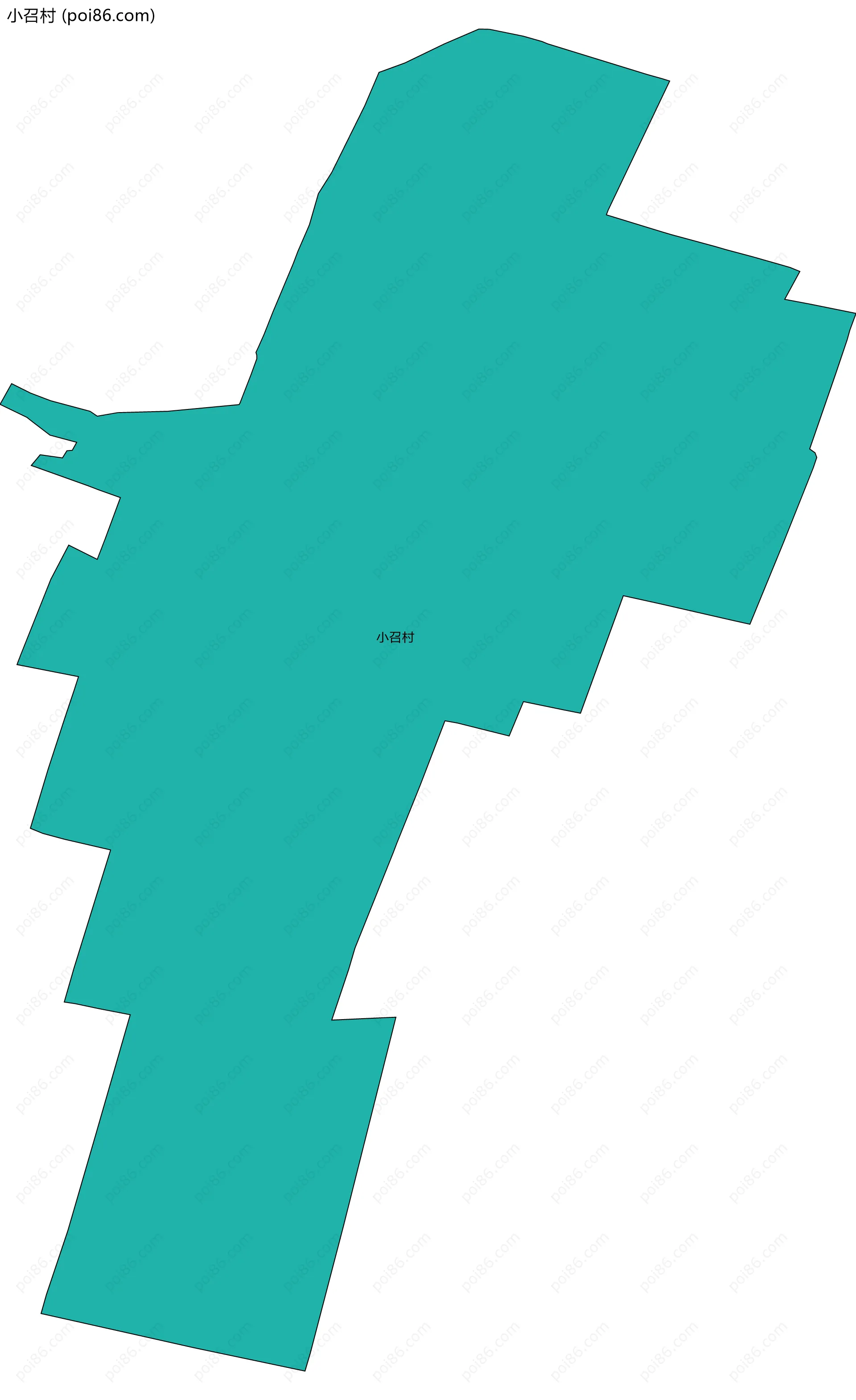 小召村边界地图