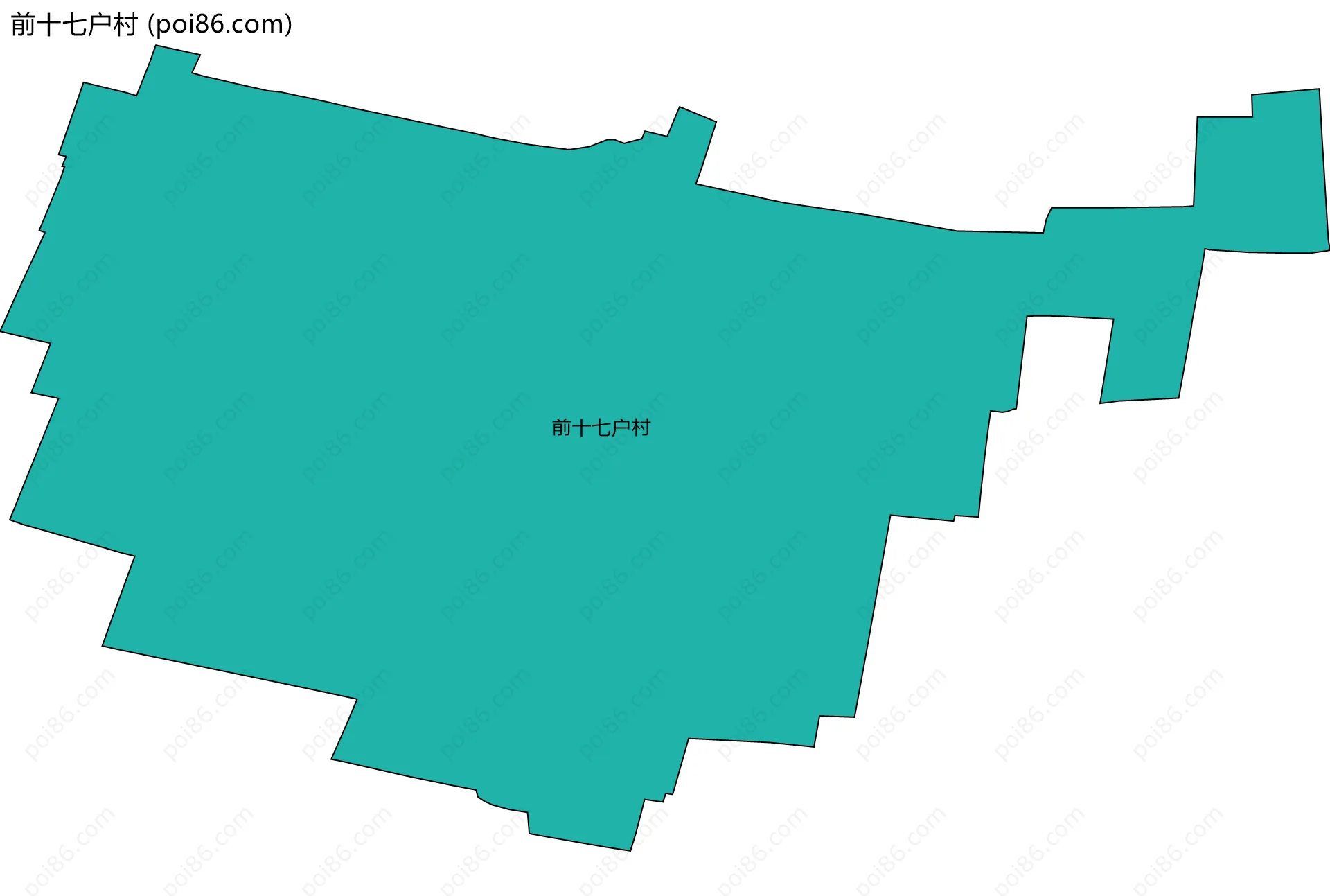 前十七户村边界地图