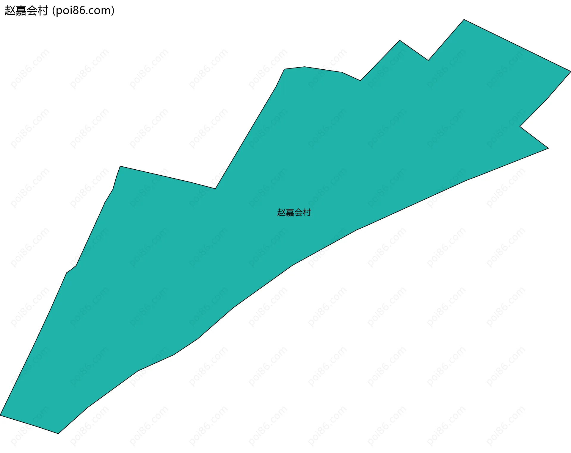 赵嘉会村边界地图