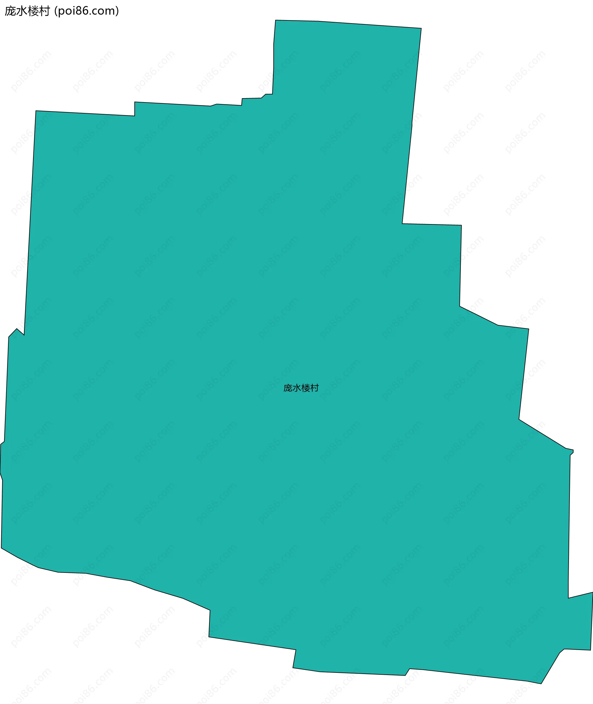 庞水楼村边界地图