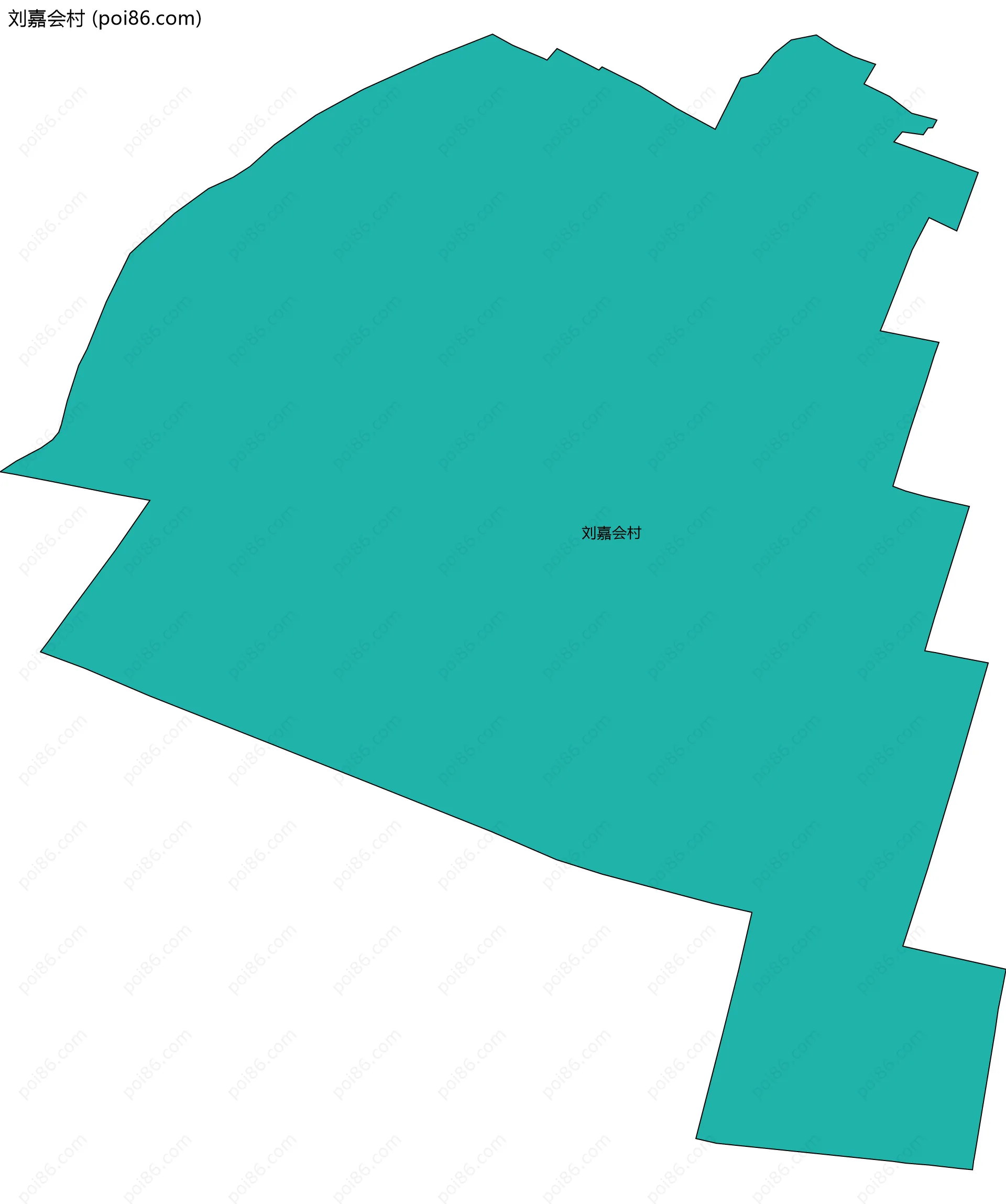 刘嘉会村边界地图