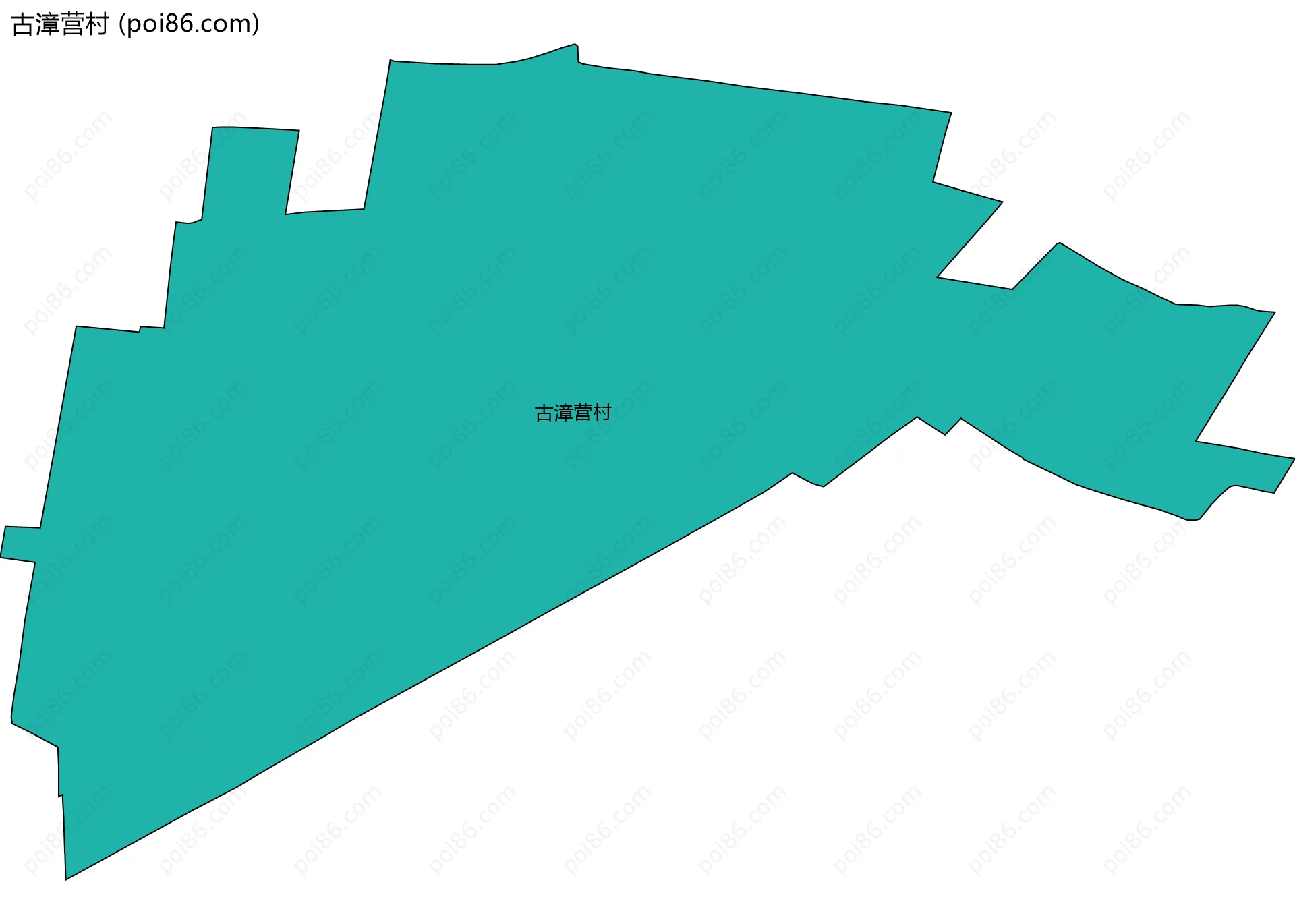 古漳营村边界地图