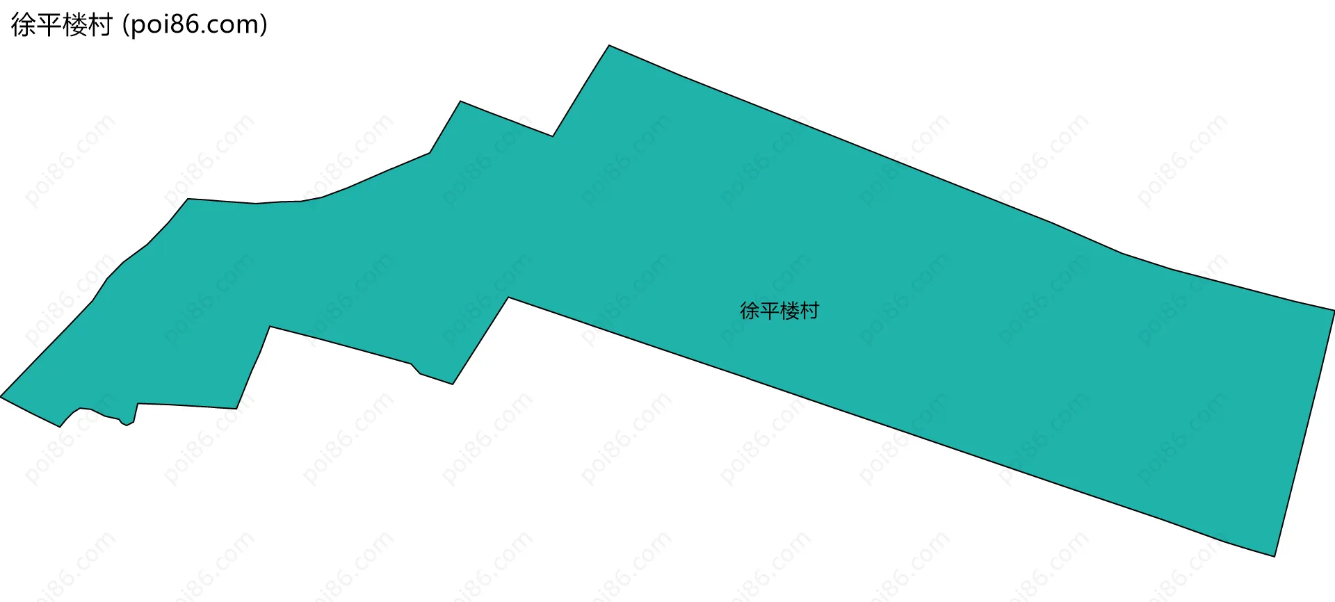 徐平楼村边界地图