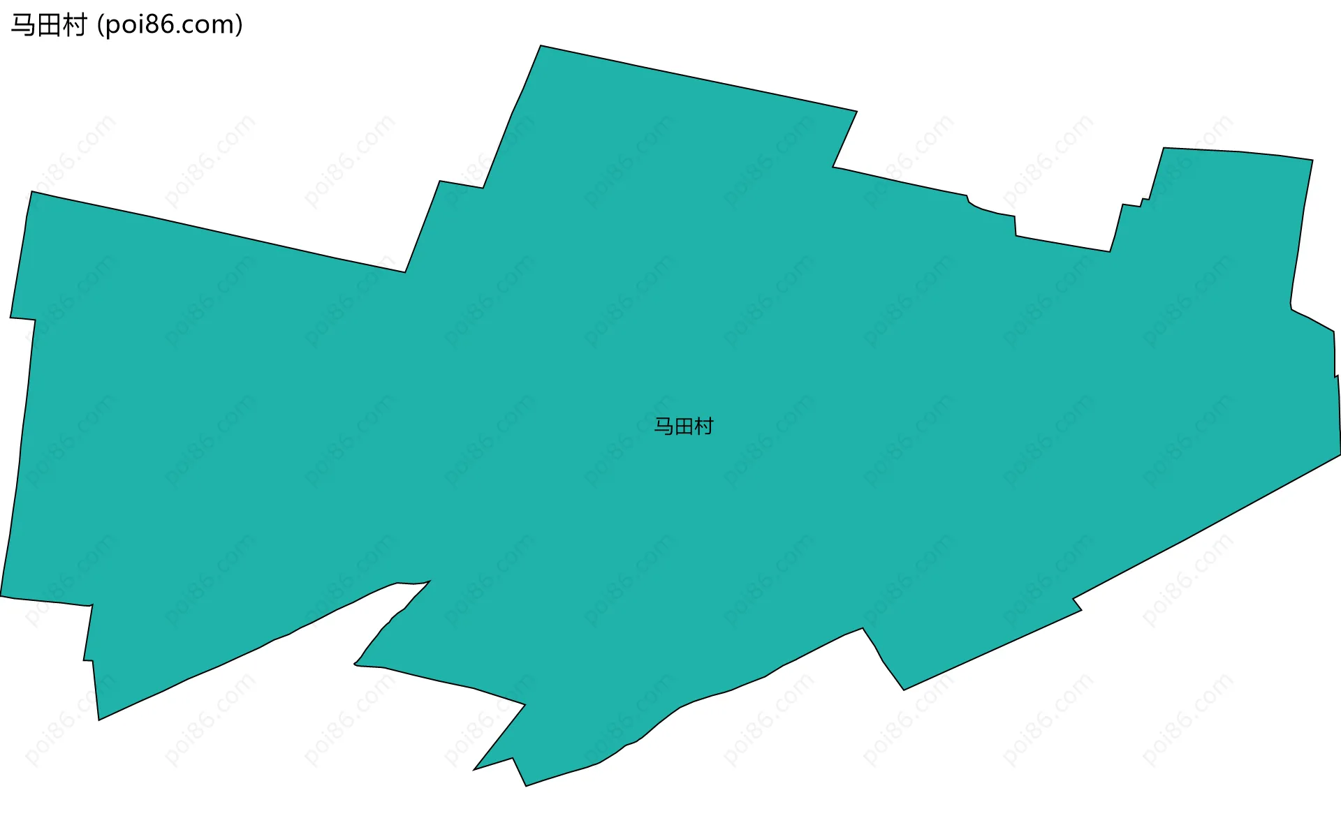 马田村边界地图