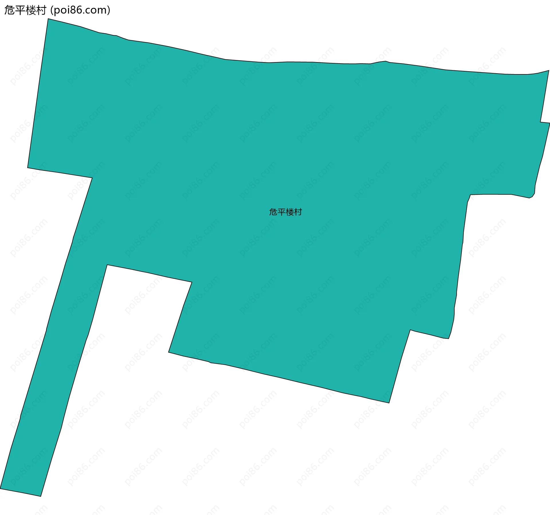 危平楼村边界地图