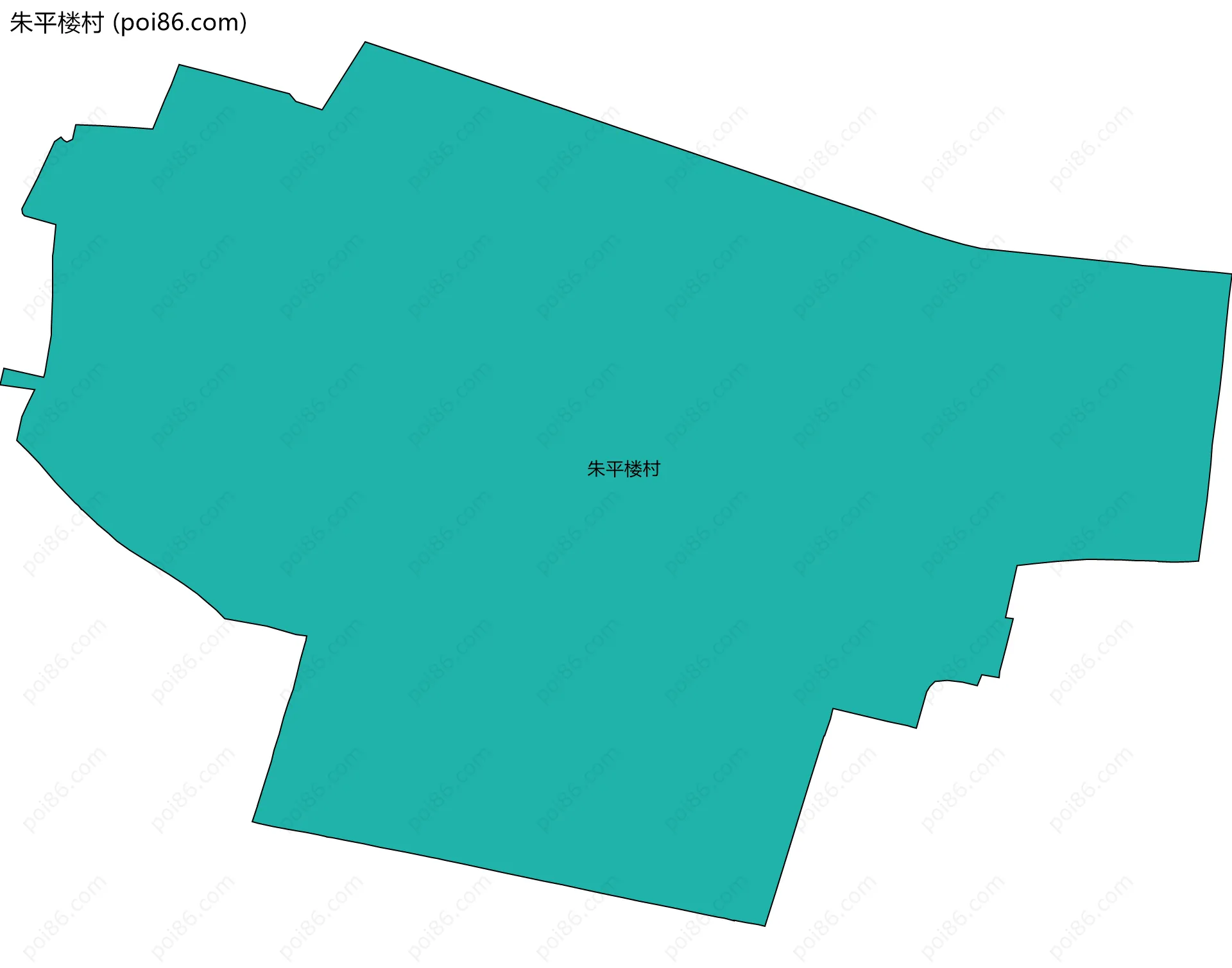 朱平楼村边界地图