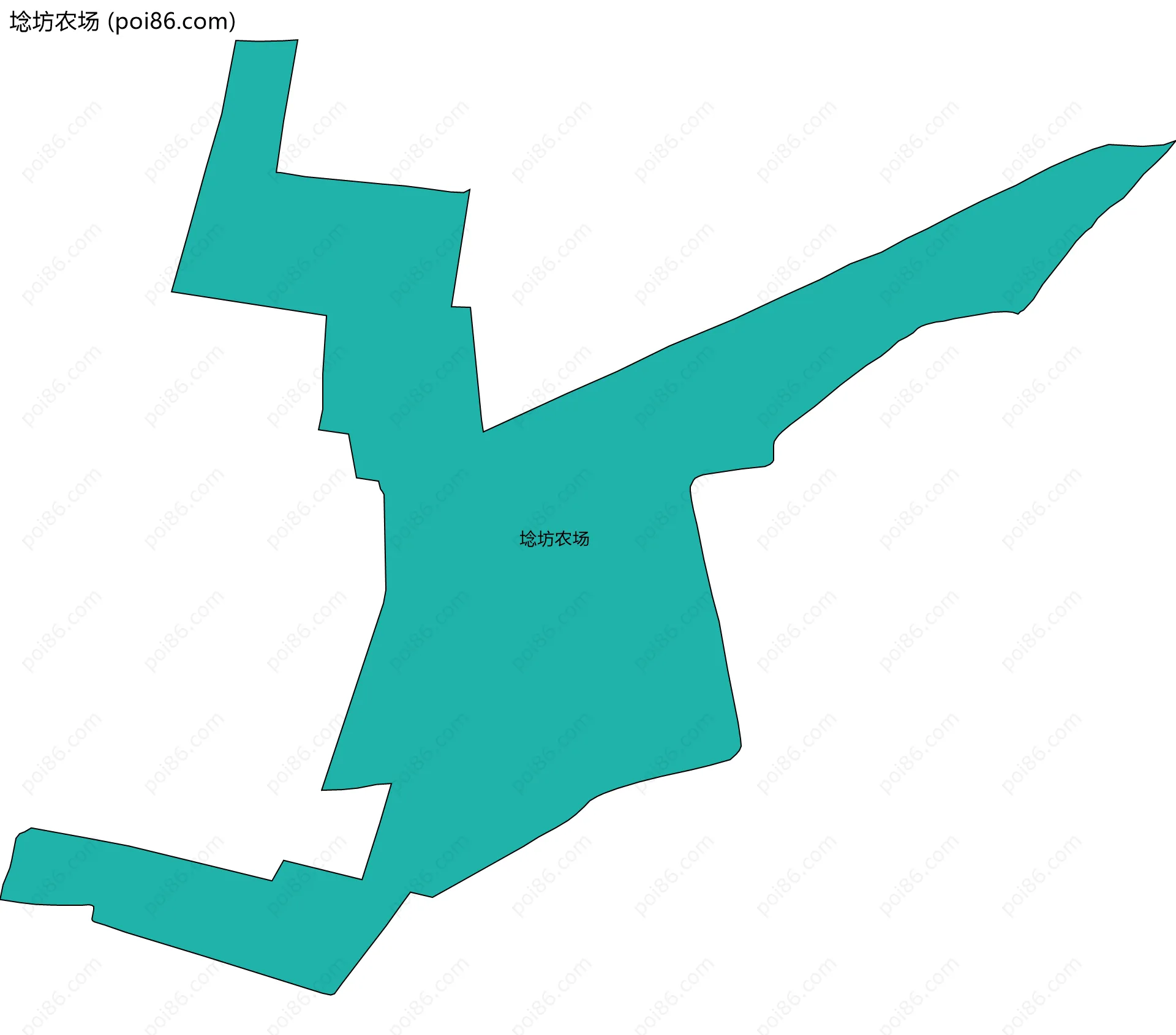 埝坊农场边界地图