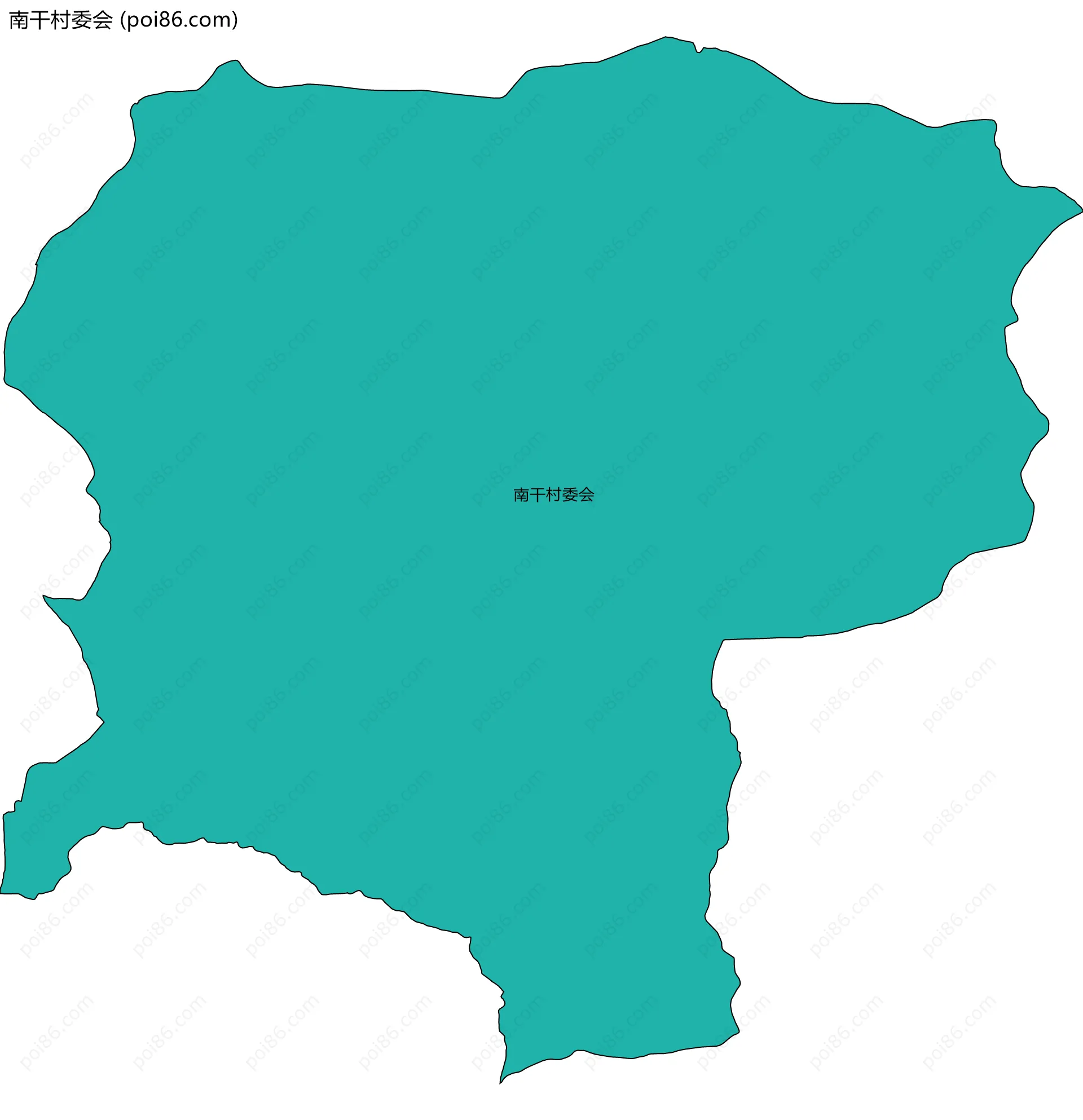 南干村委会边界地图