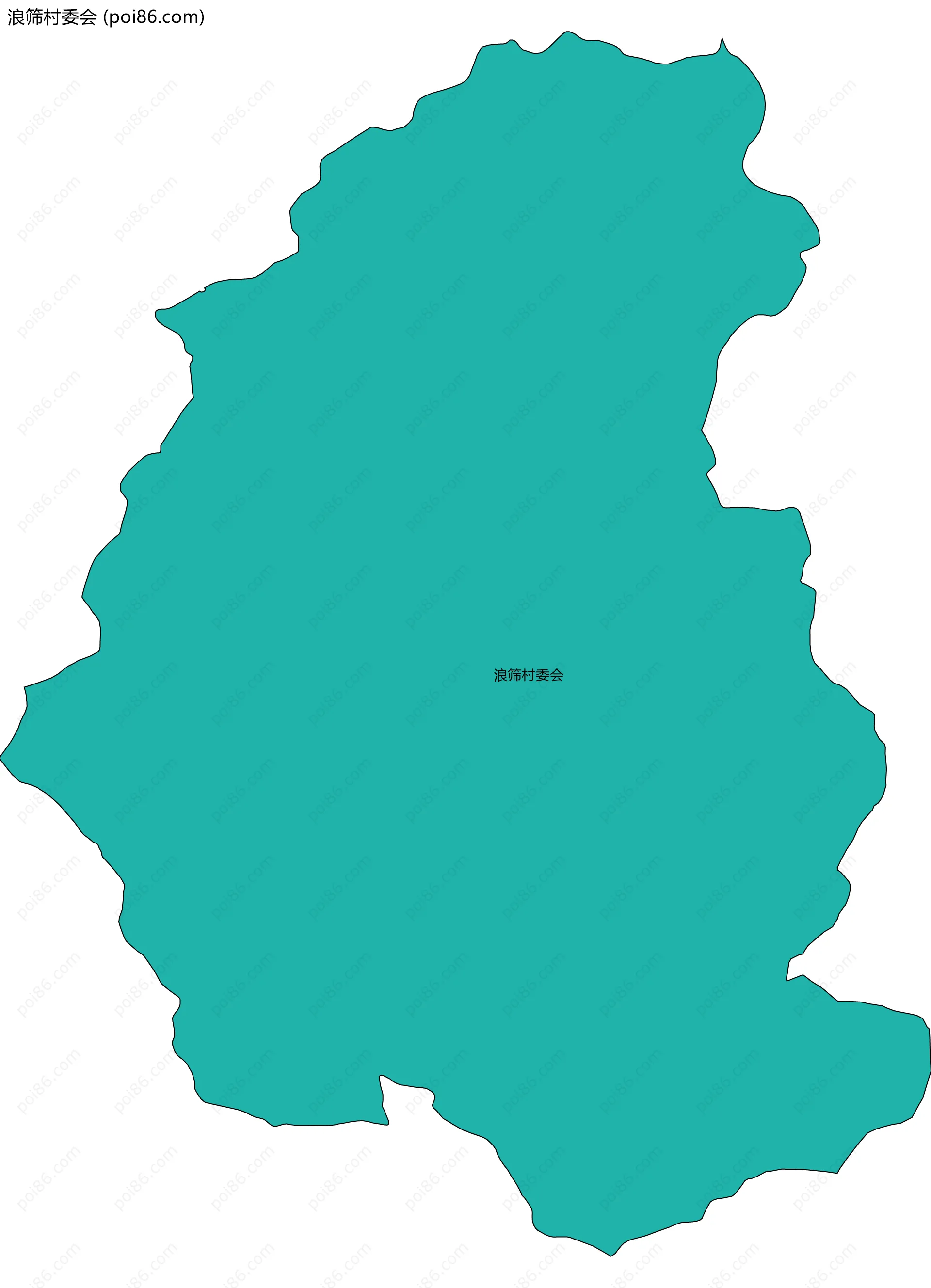 浪筛村委会边界地图