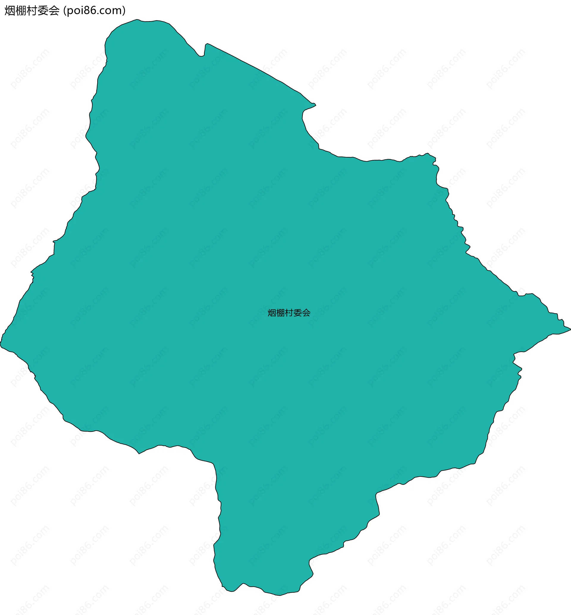 烟棚村委会边界地图