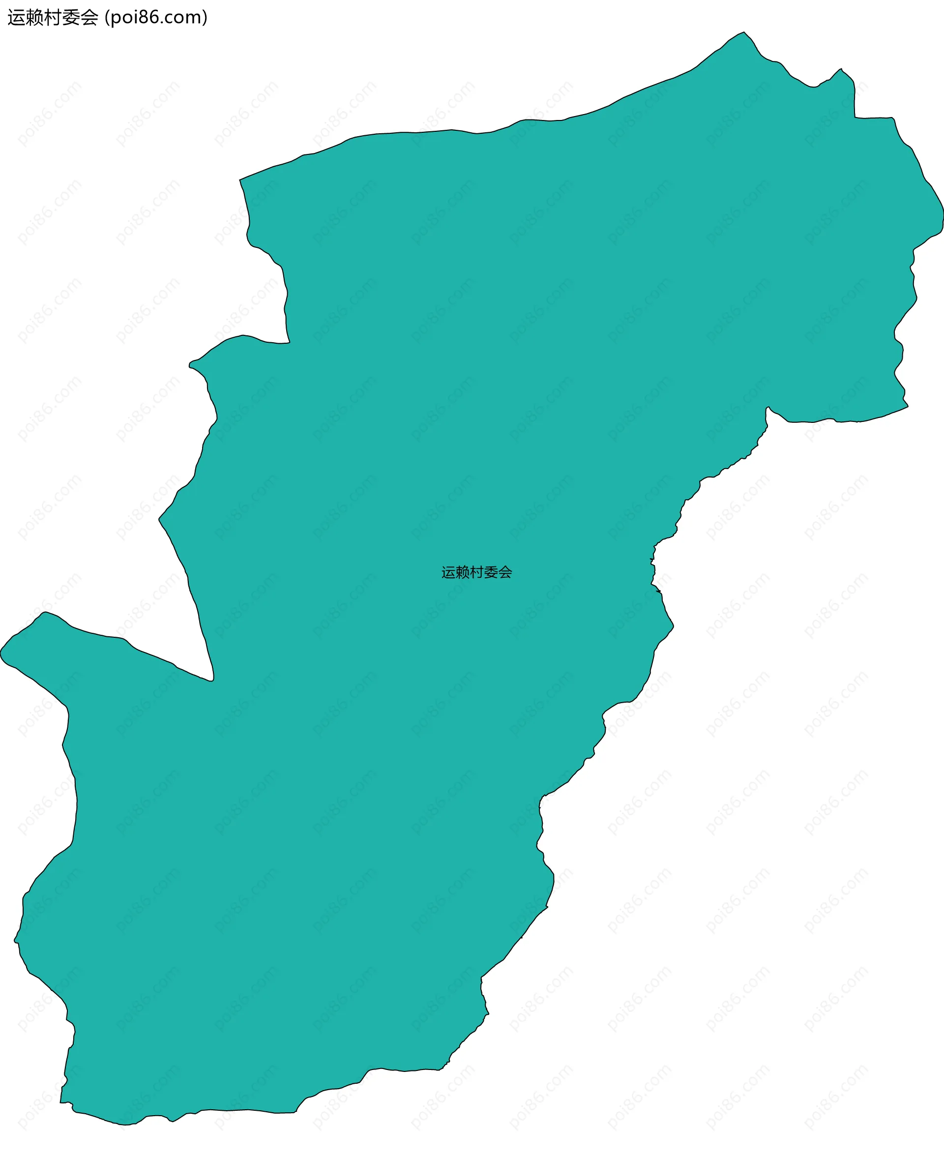 运赖村委会边界地图