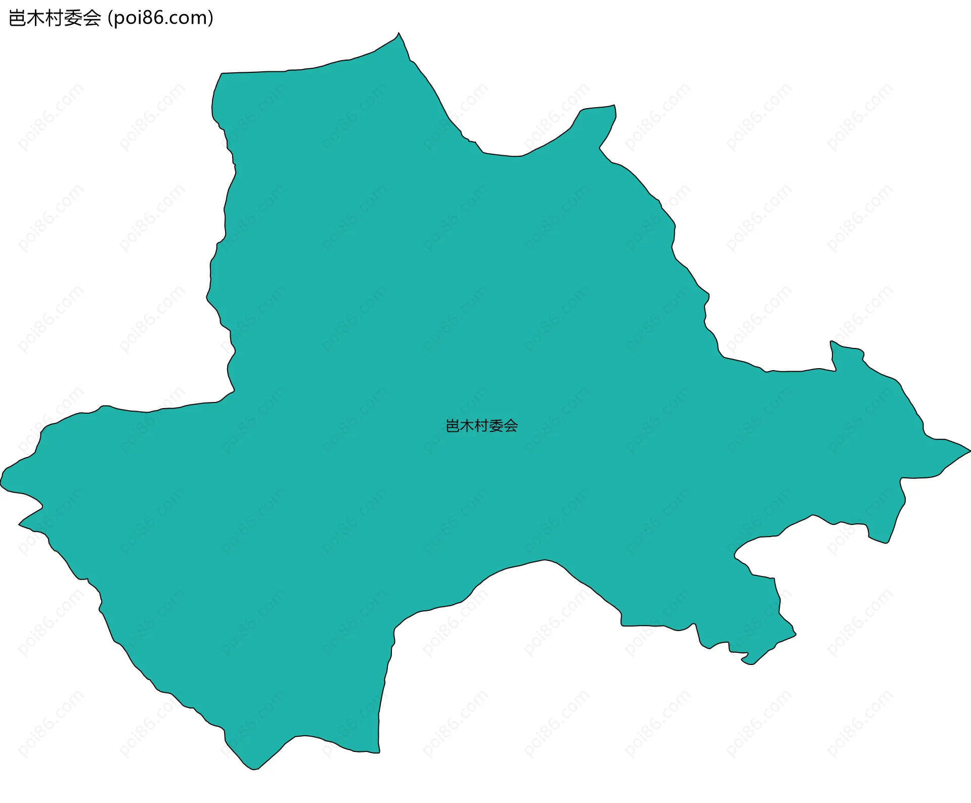 岜木村委会边界地图