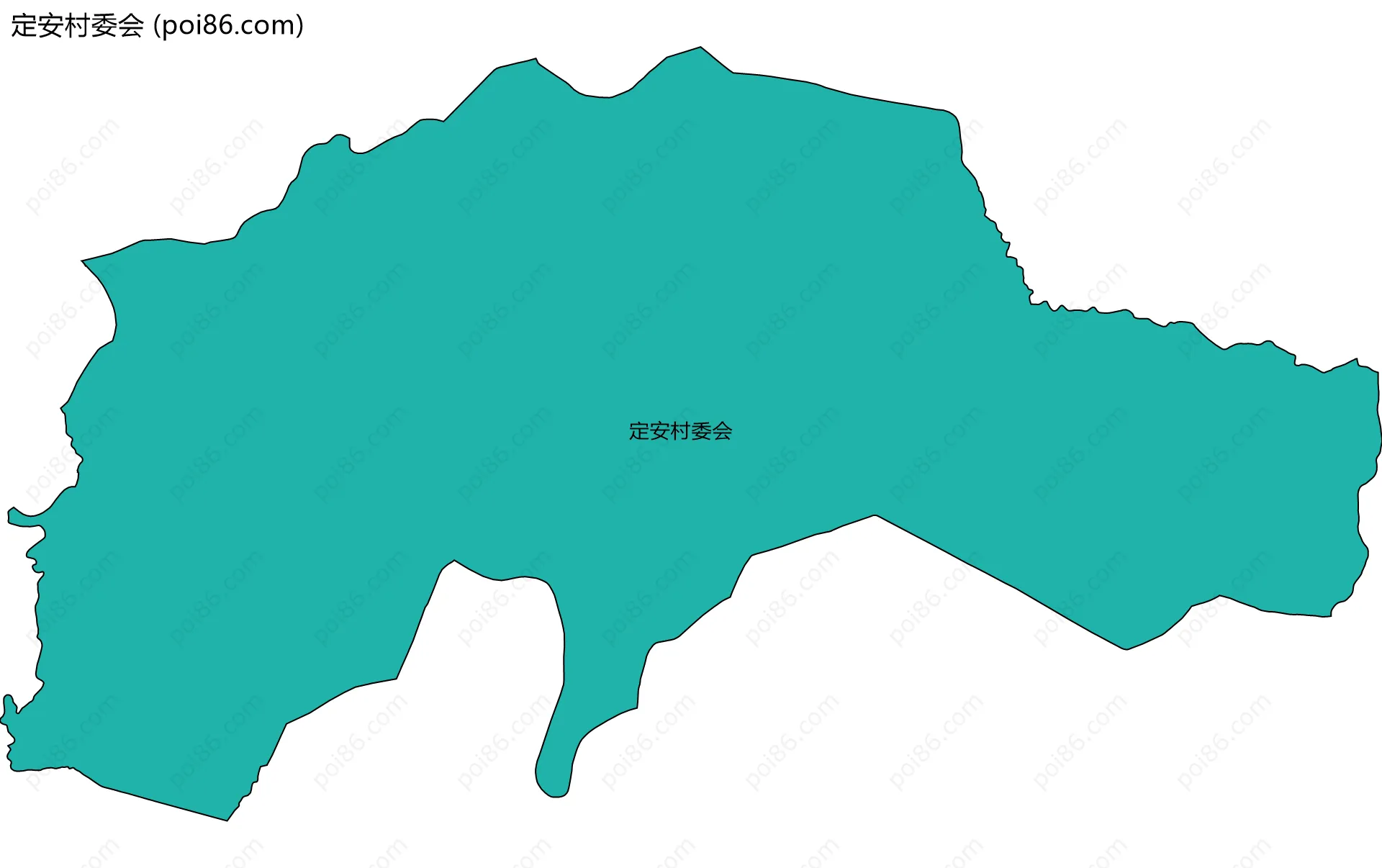 定安村委会边界地图