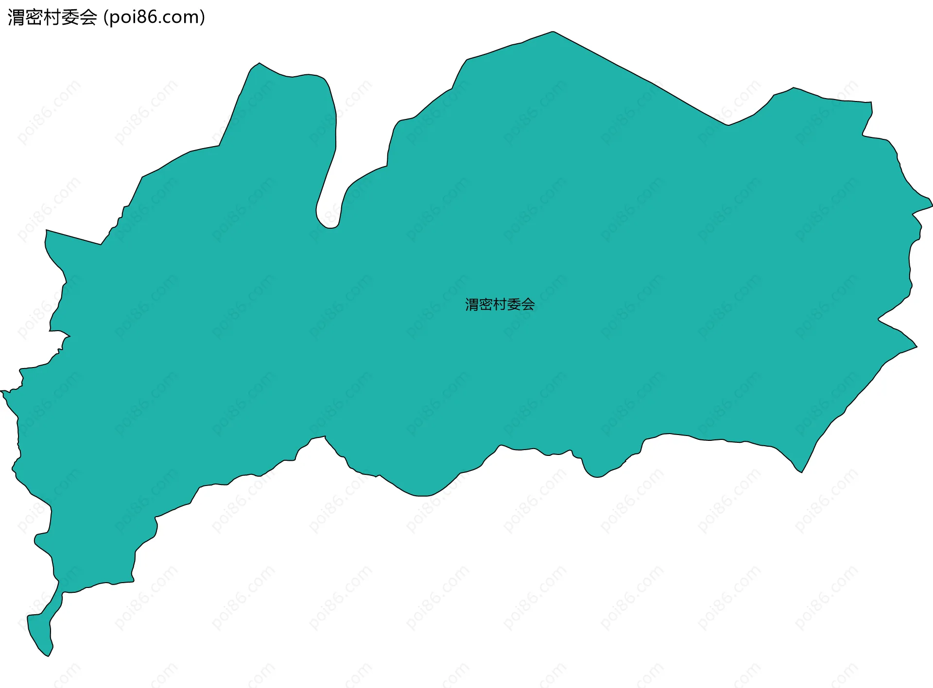 渭密村委会边界地图