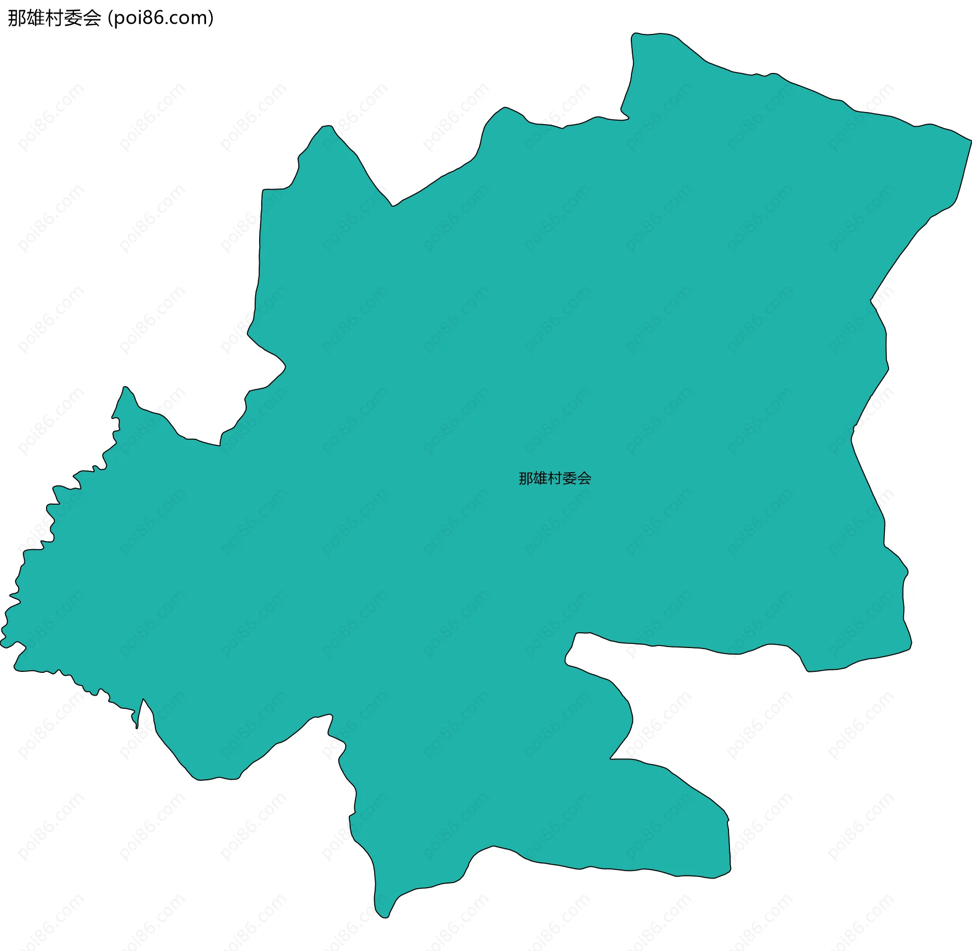 那雄村委会边界地图