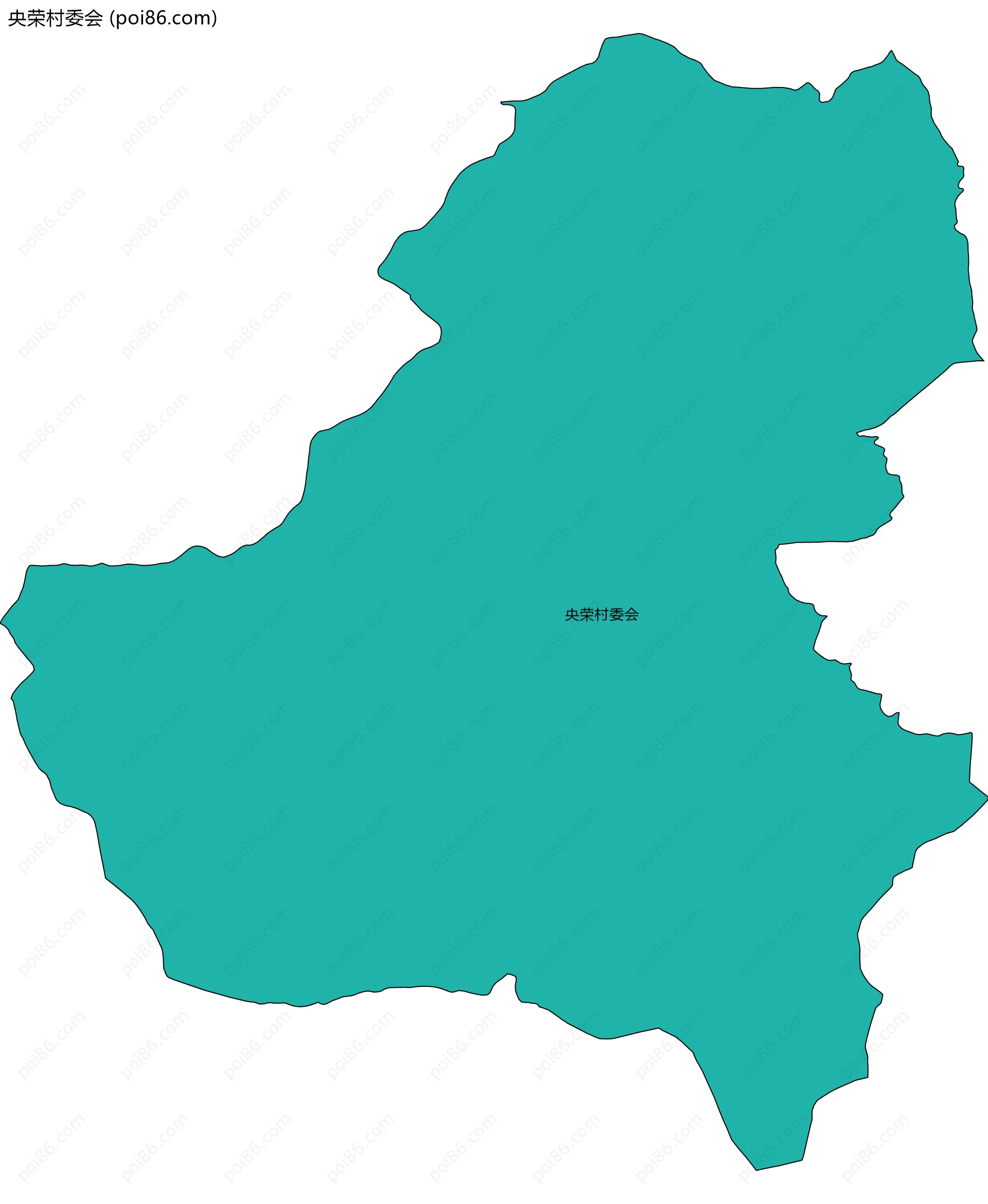 央荣村委会边界地图