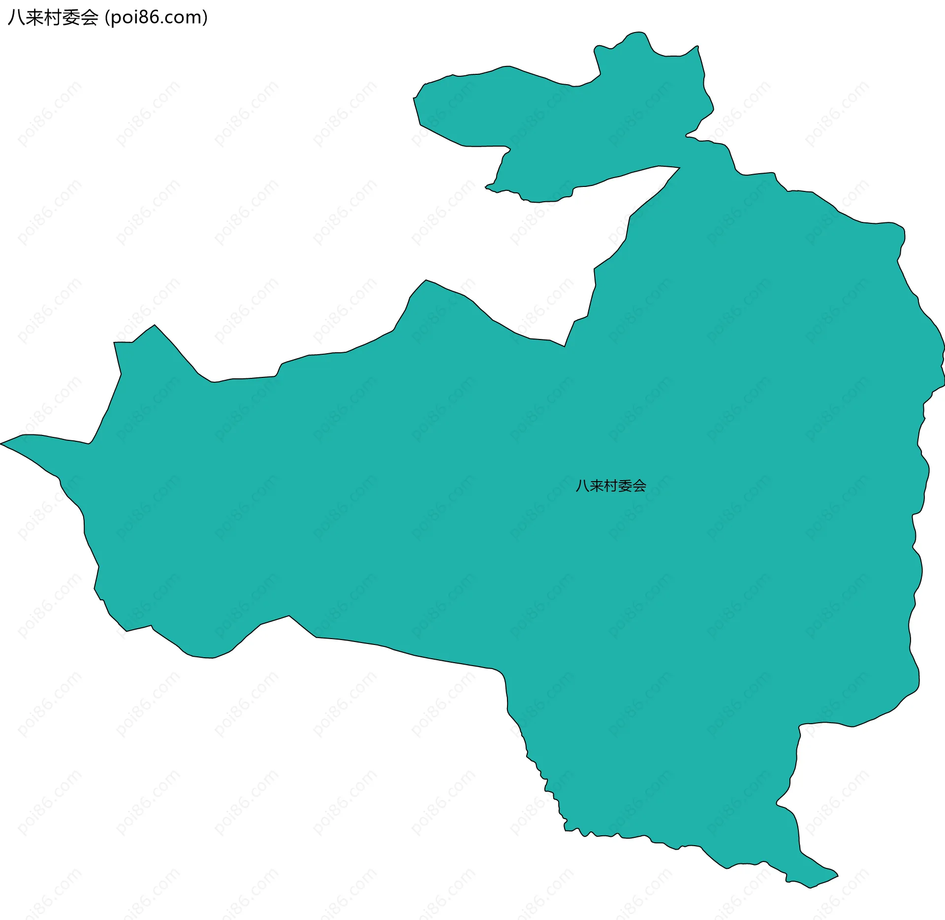 八来村委会边界地图