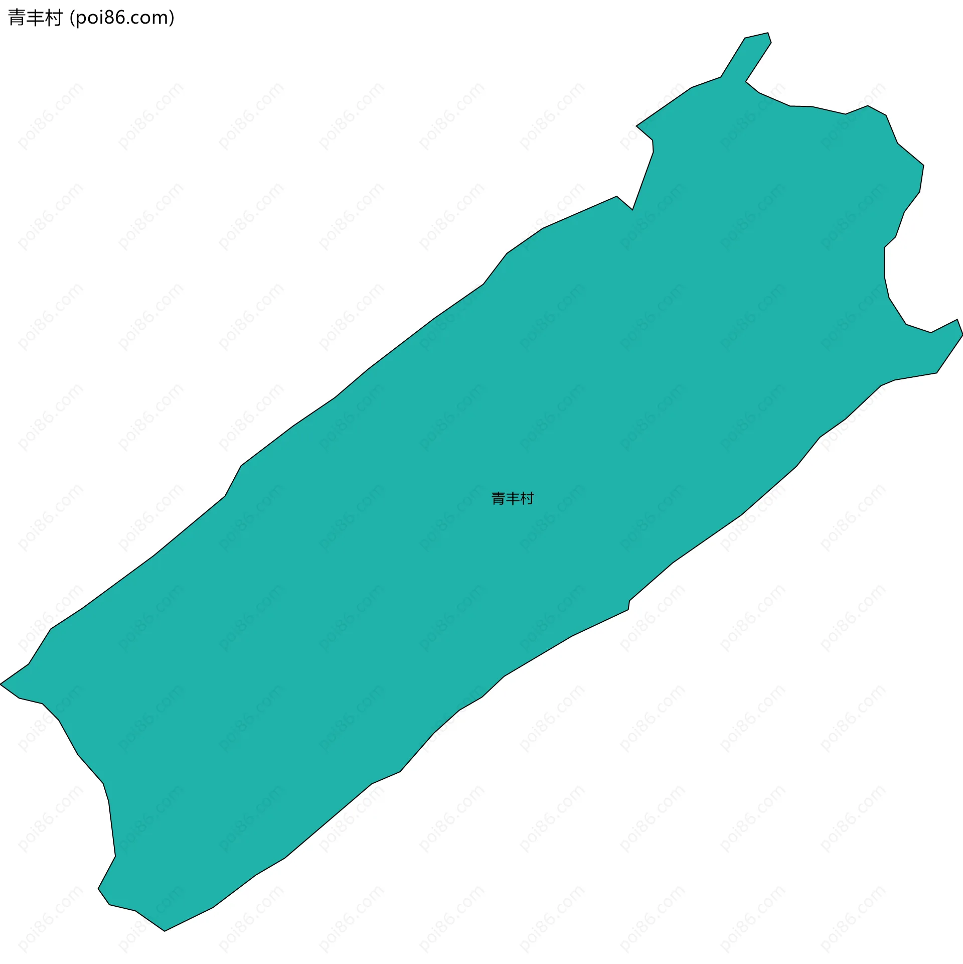 青丰村边界地图