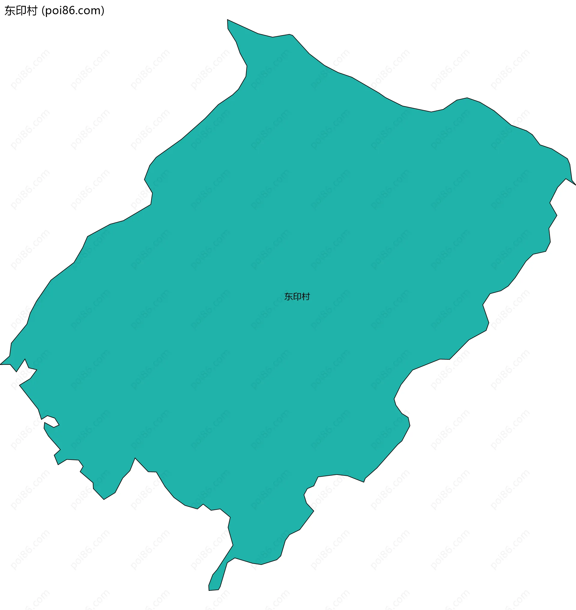 东印村边界地图