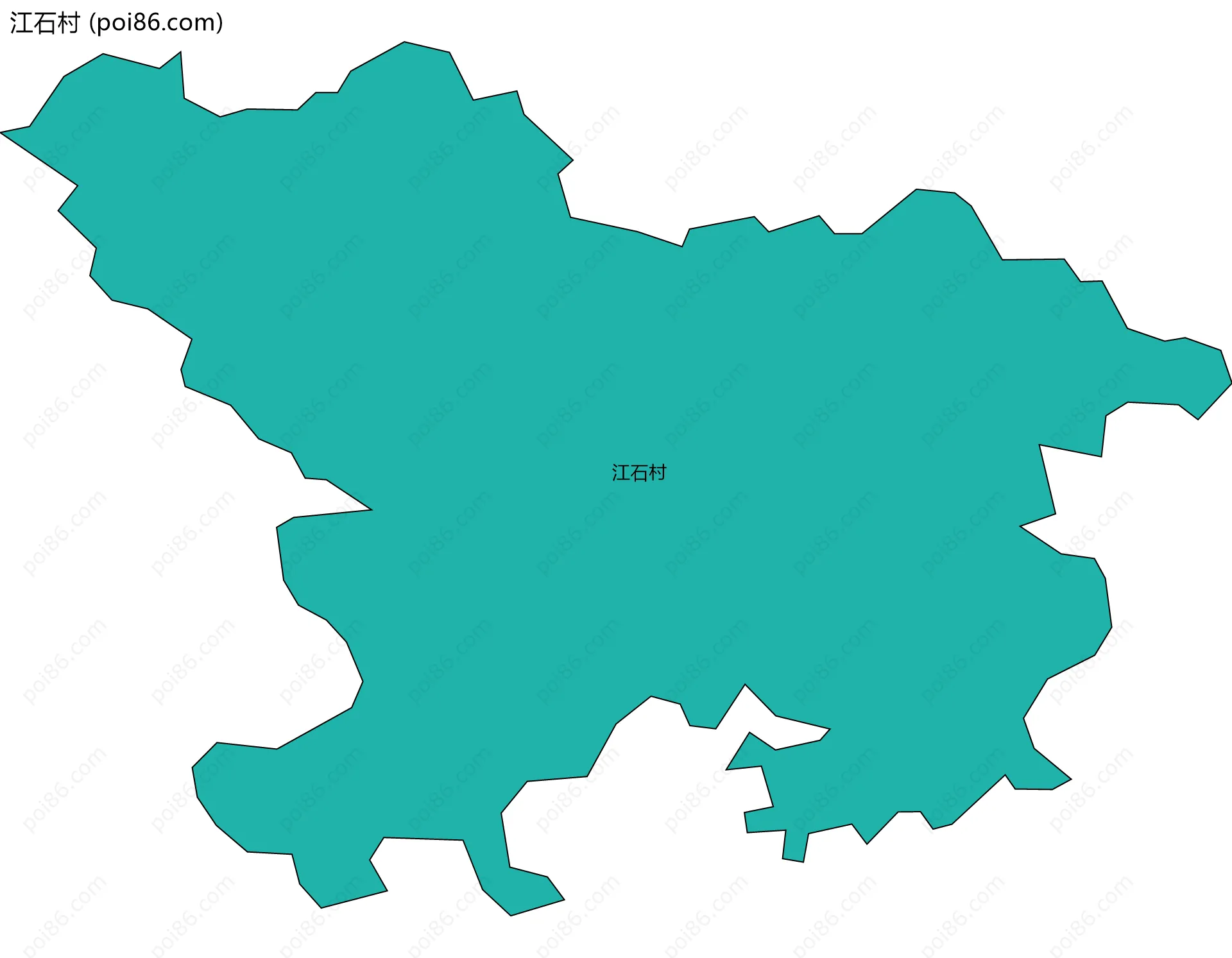 江石村边界地图