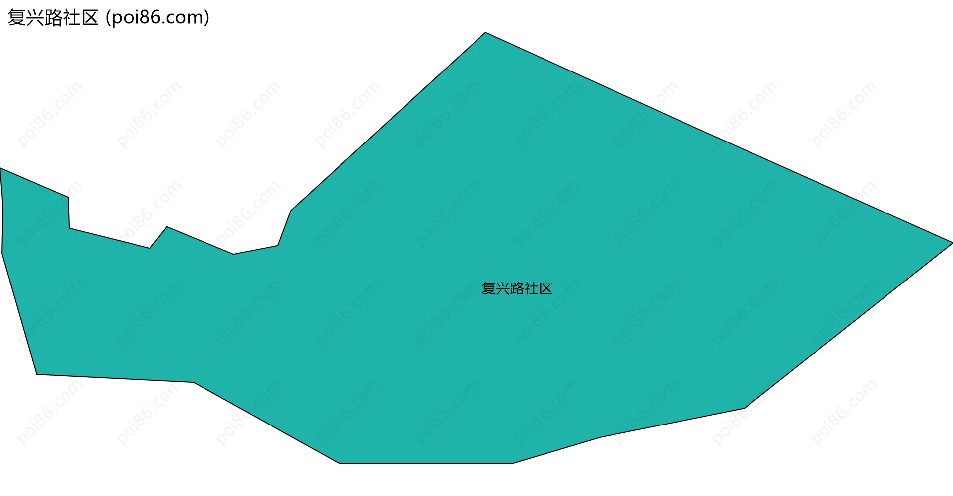 复兴路社区边界地图