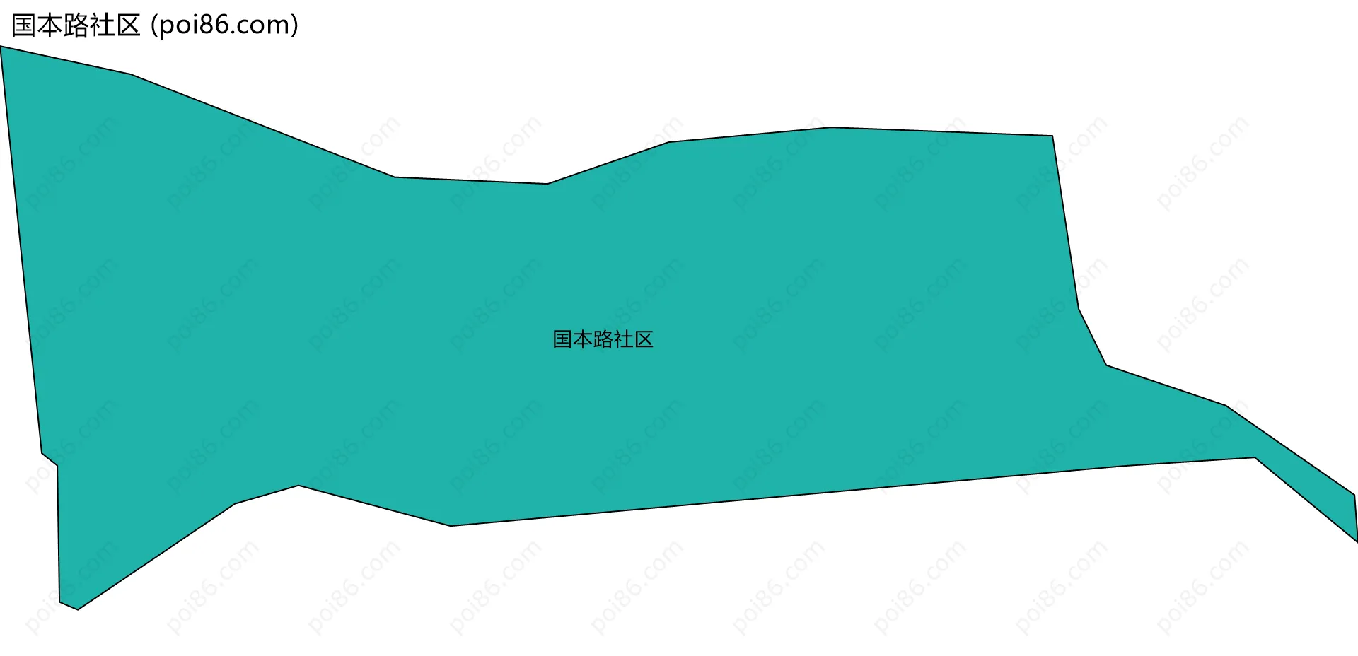 国本路社区边界地图