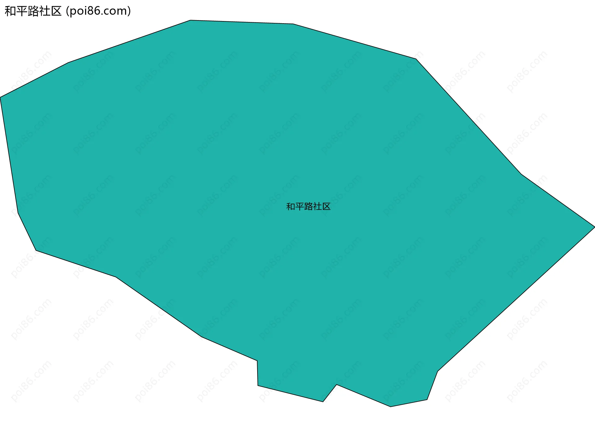 和平路社区边界地图